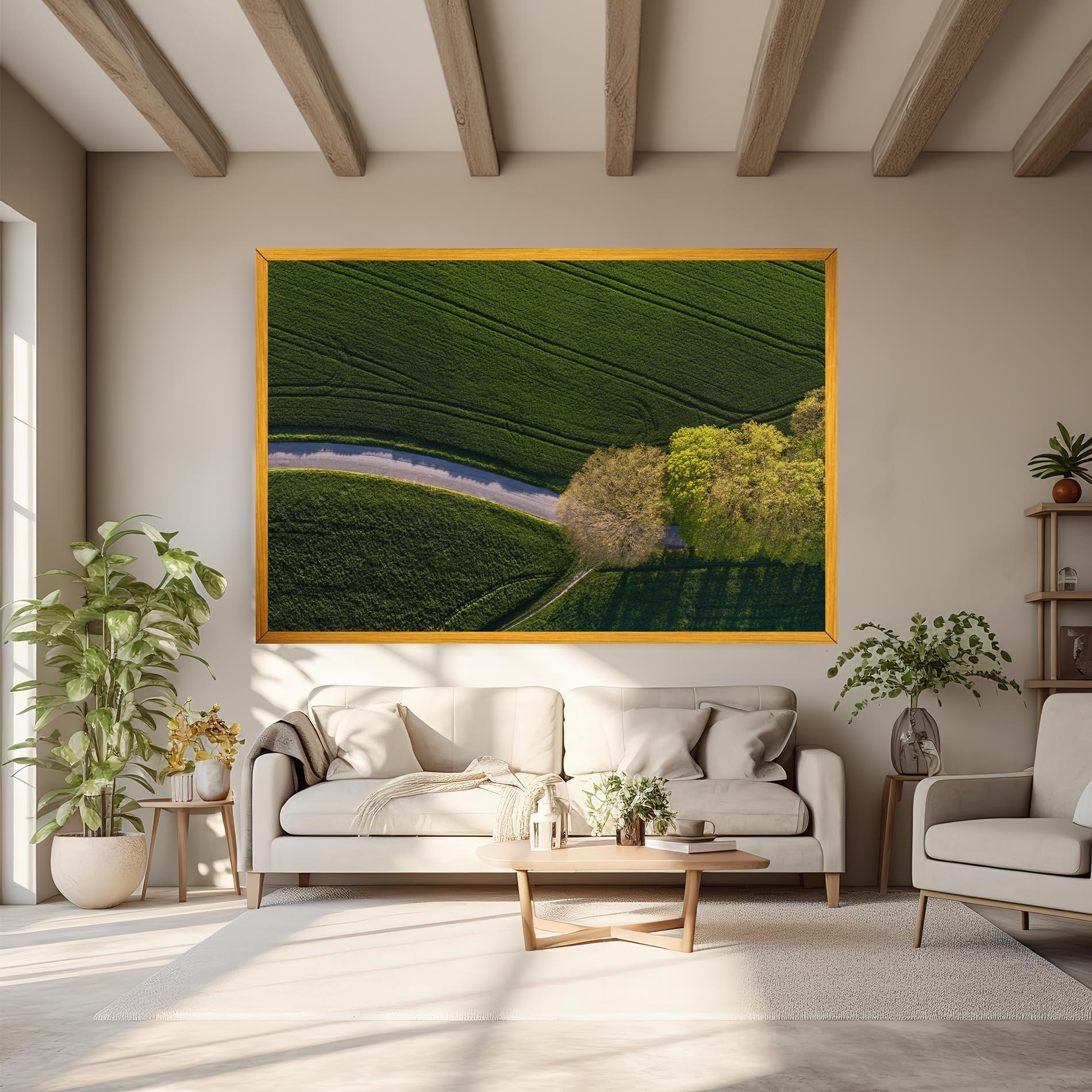 Vászonkép Green Road mockup 6