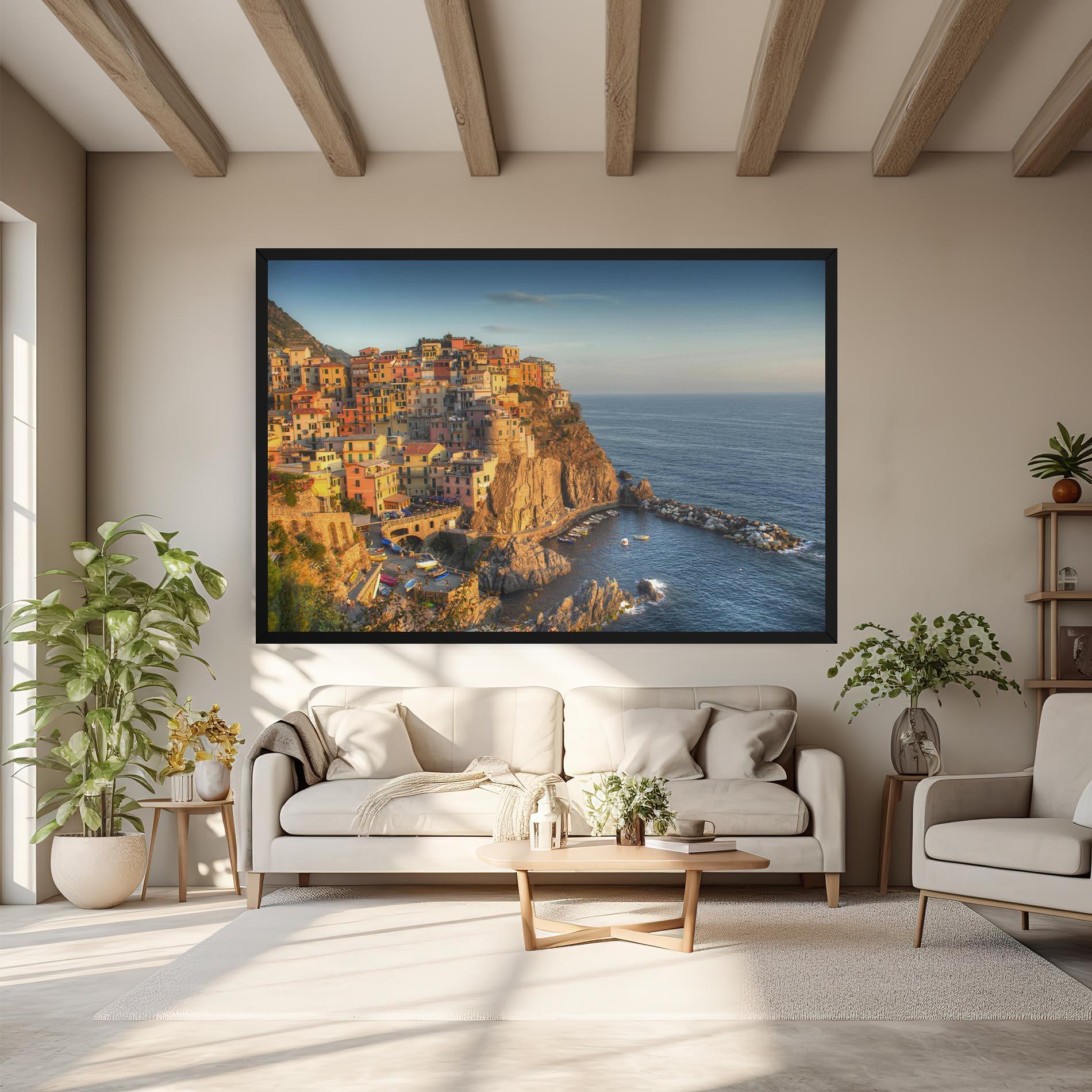 Vászonkép Cinque Terrre mockup 6