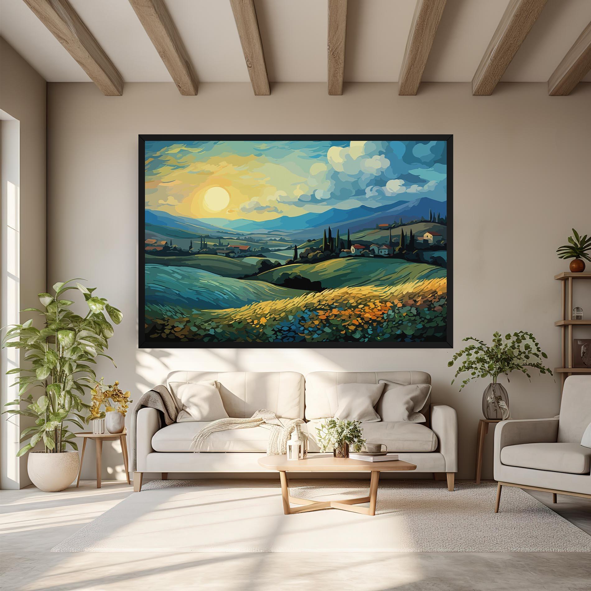 Vászonkép Fantasy Blue View mockup 6