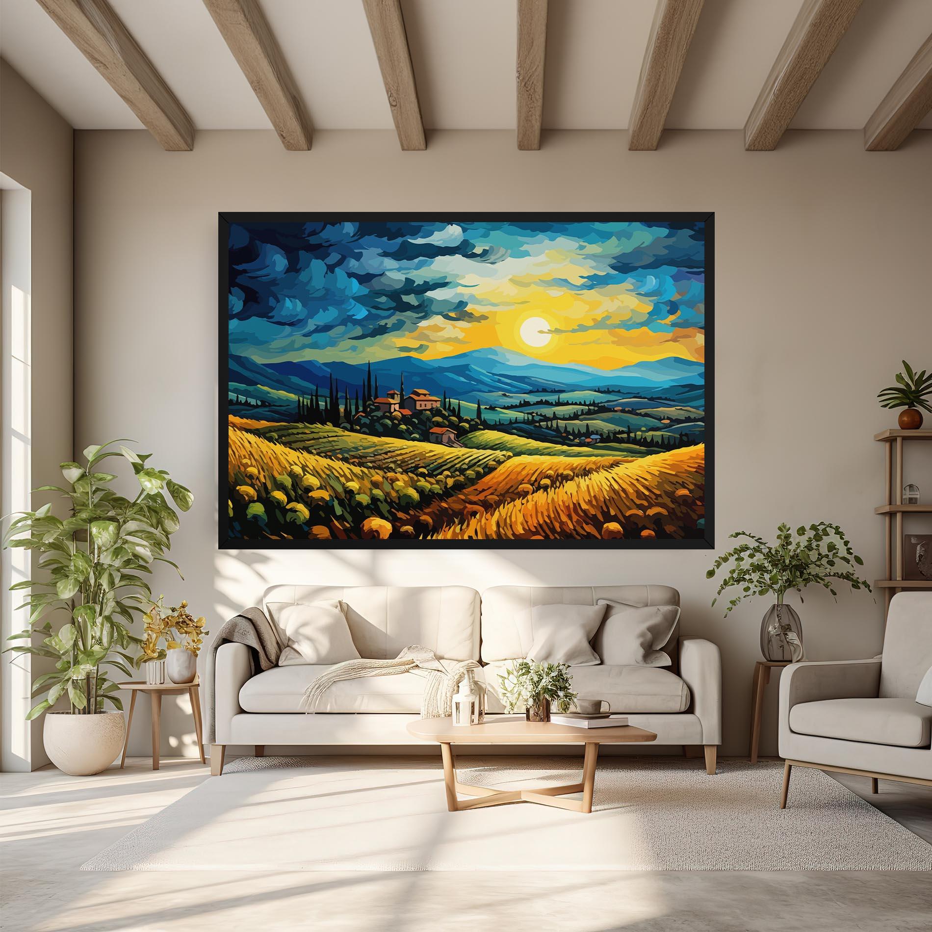 Vászonkép Rural Fantasy View mockup 6