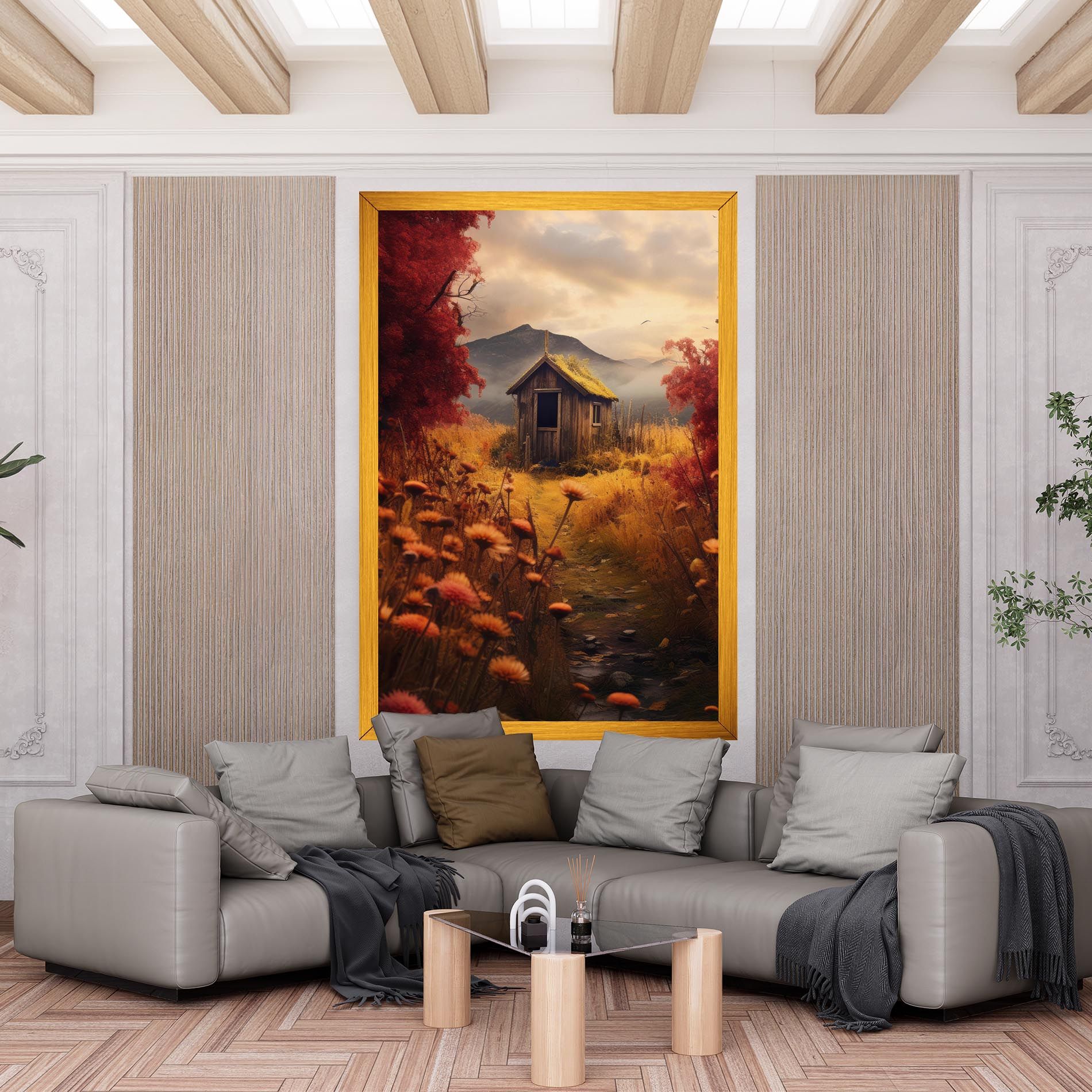 Small Cabin Field mockup 6