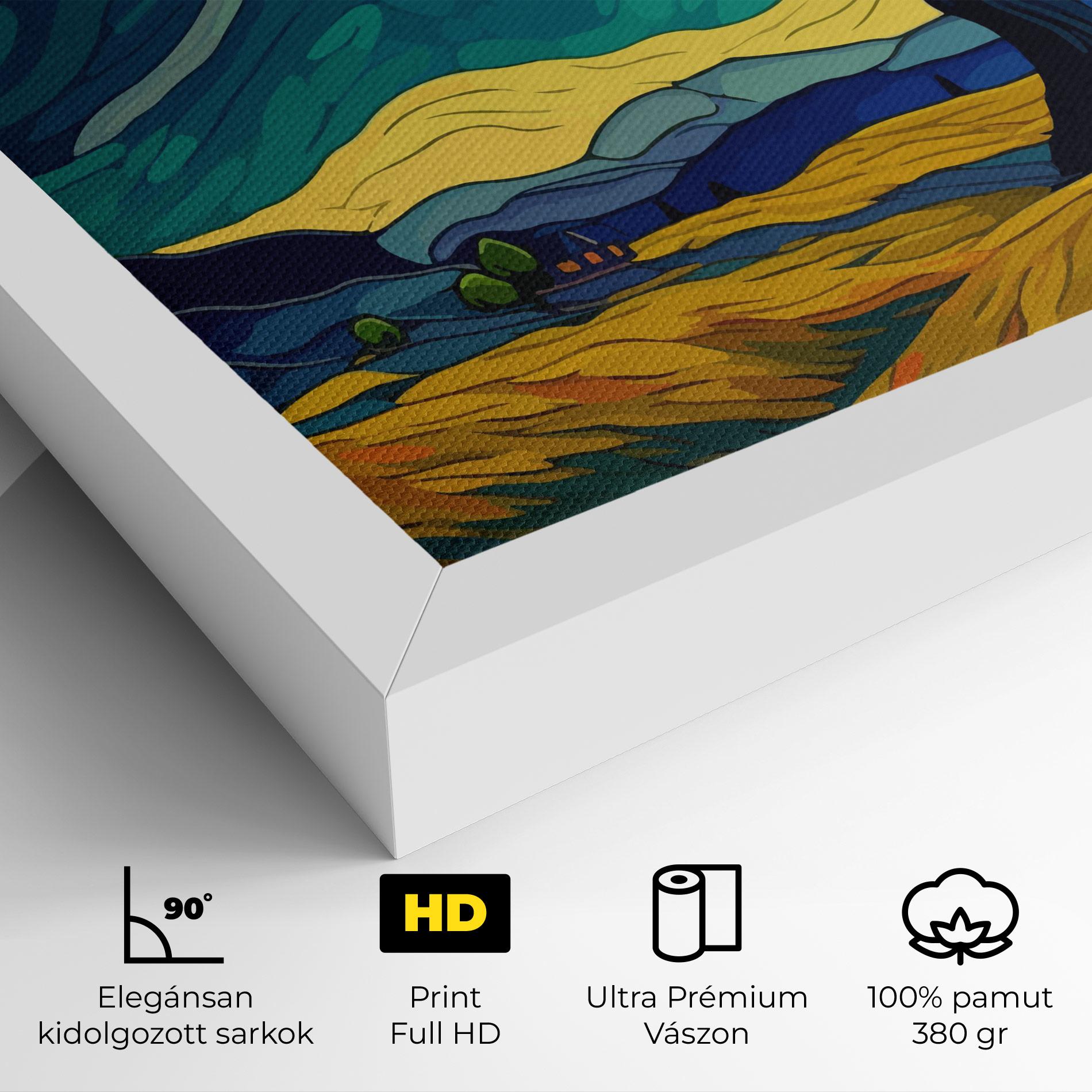 Vászonkép Abstract Rural Art mockup 4