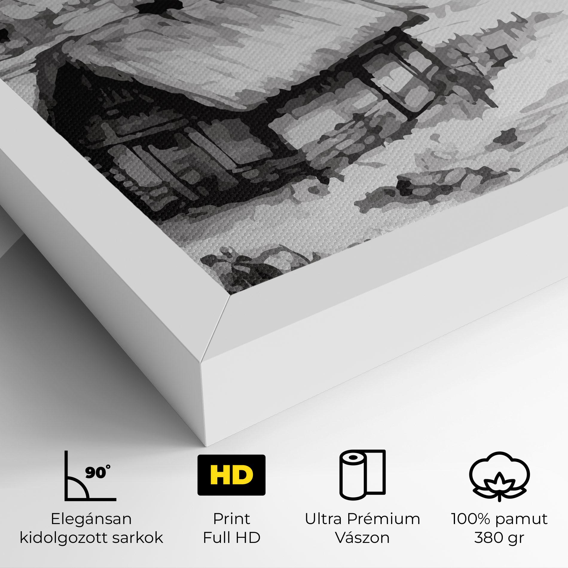 Vászonkép Farm Grey Ink mockup 4