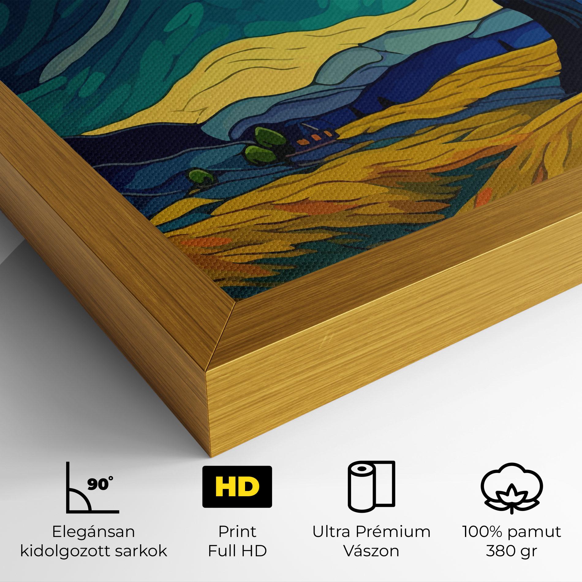 Vászonkép Abstract Rural Art mockup 4