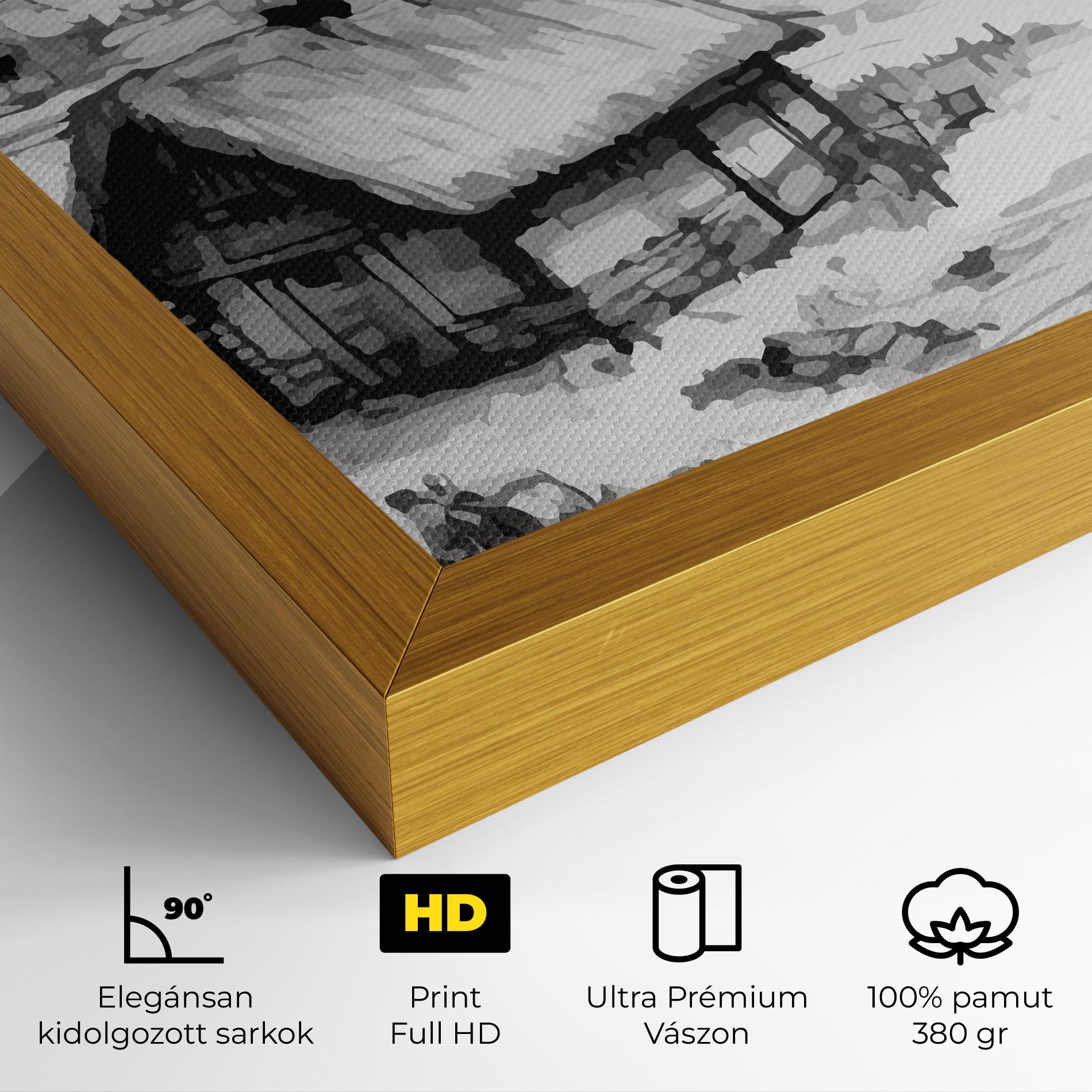 Vászonkép Farm Grey Ink mockup 4