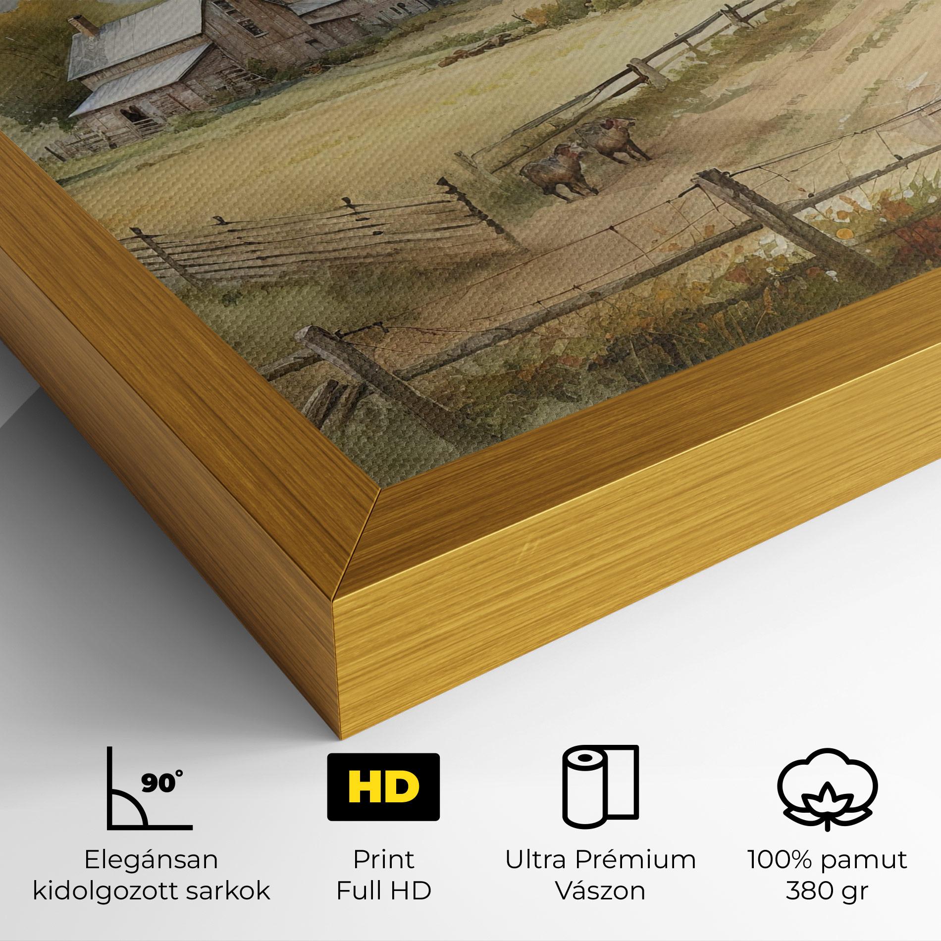 Vászonkép Rural Field mockup 4