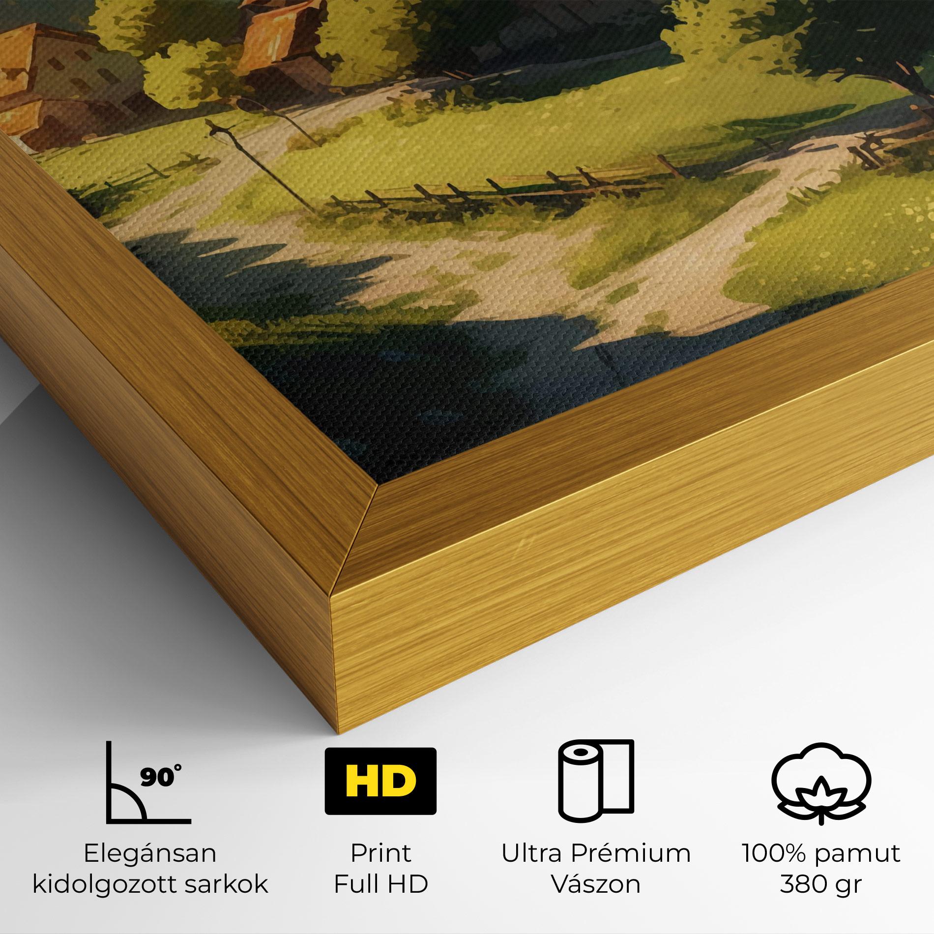 Vászonkép Village Dreamy View mockup 4