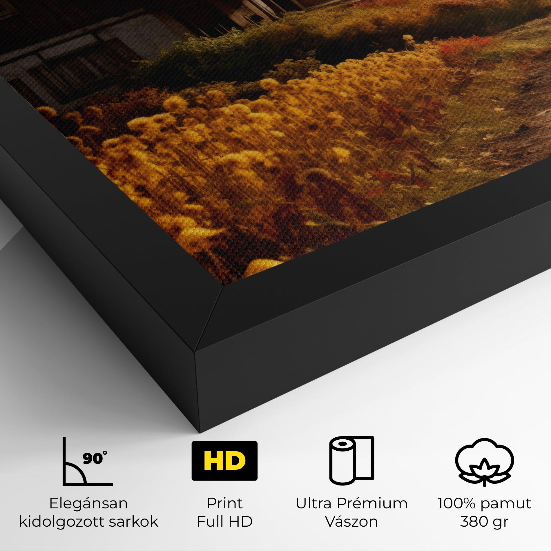 Vászonkép Autumn Farm House mockup 4