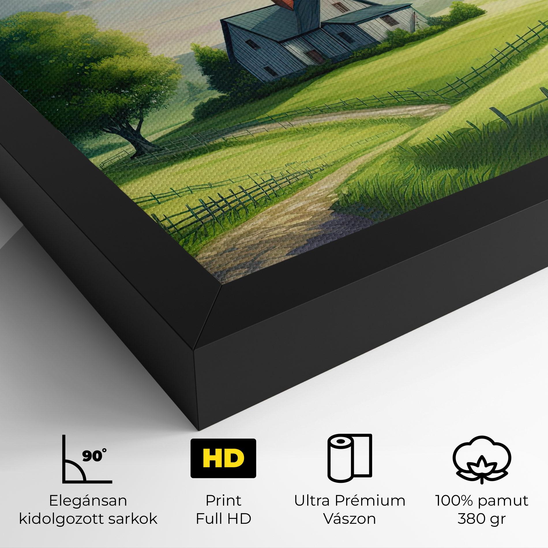 Vászonkép Calming Rural View mockup 4