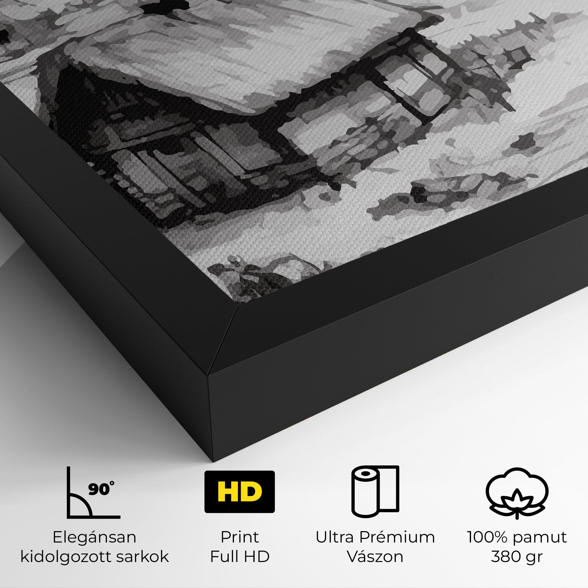 Vászonkép Farm Grey Ink mockup 4