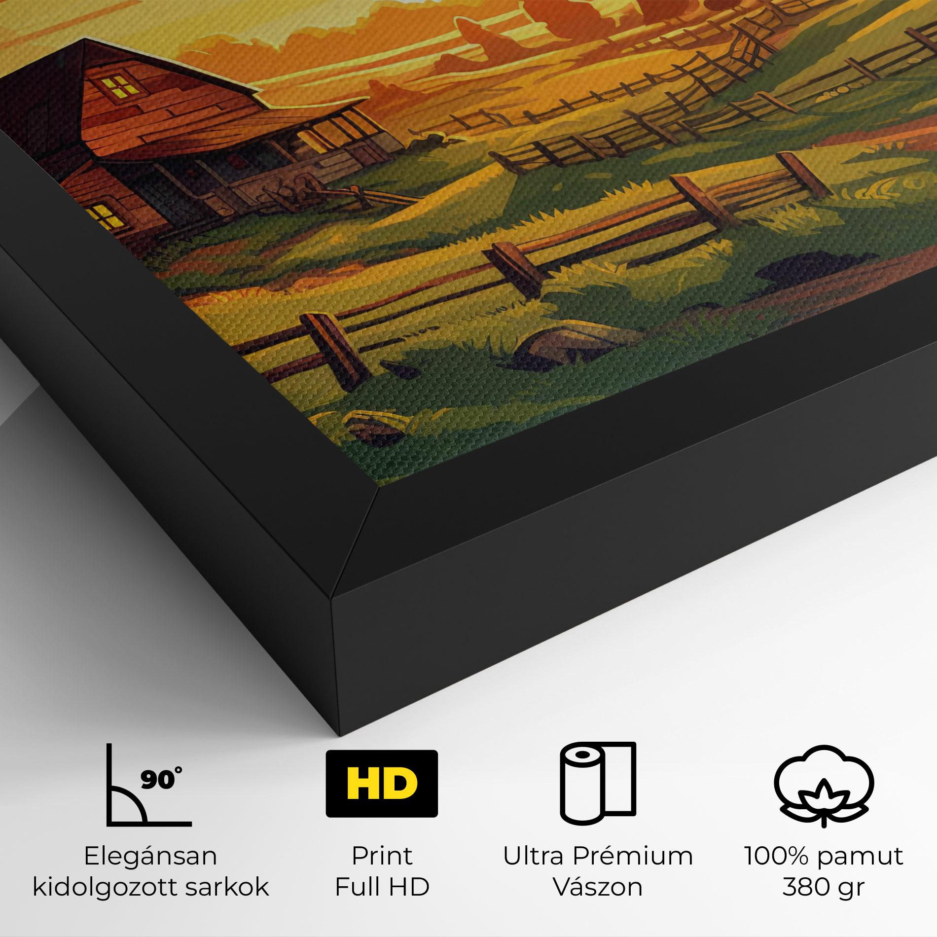 Vászonkép Farmhouse Sunlight mockup 4