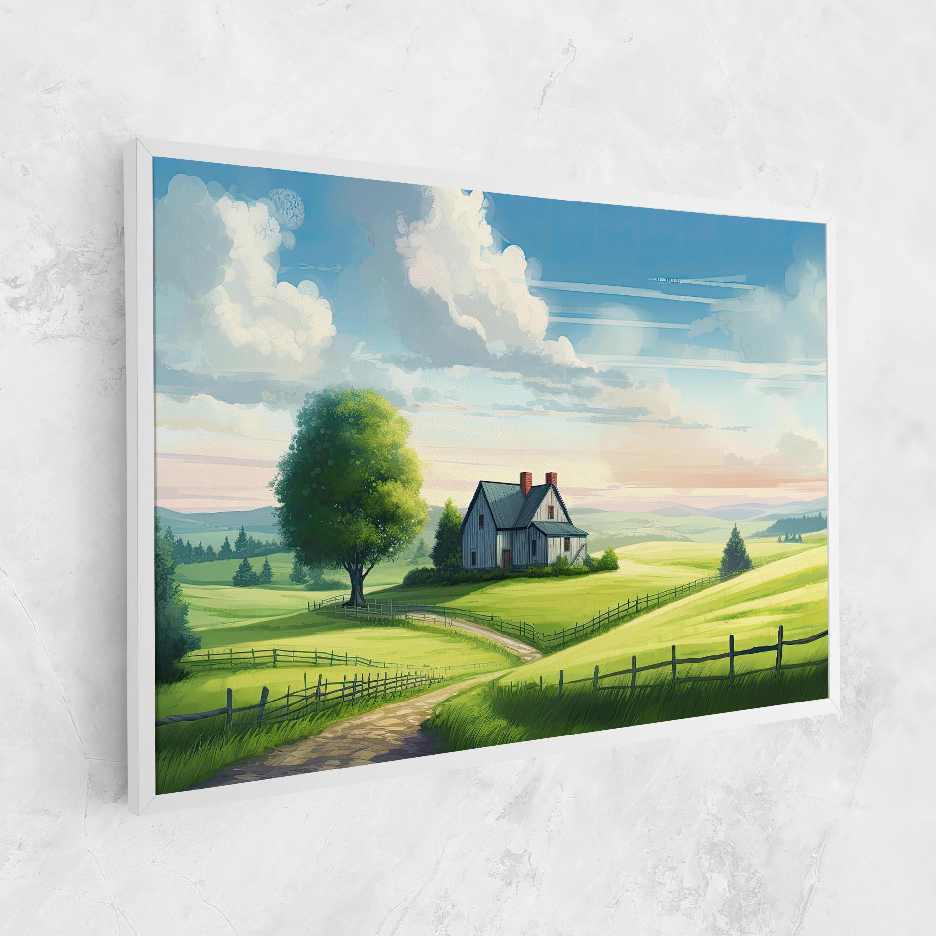 Vászonkép Calming Rural View mockup 1