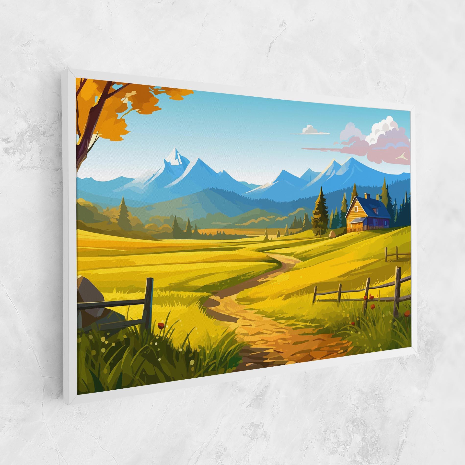Vászonkép Daylight Rural View mockup 1