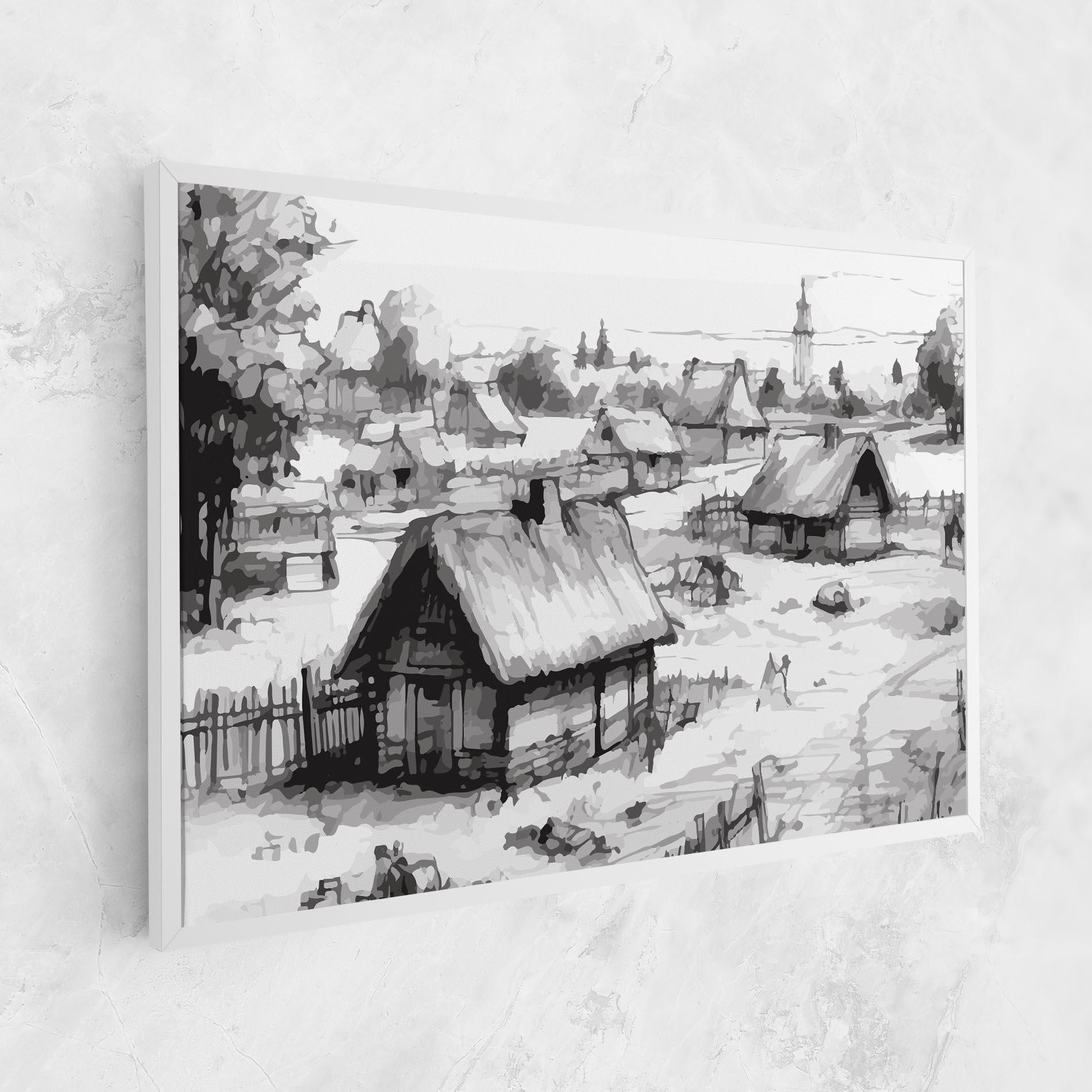 Vászonkép Farm Grey Ink mockup 1
