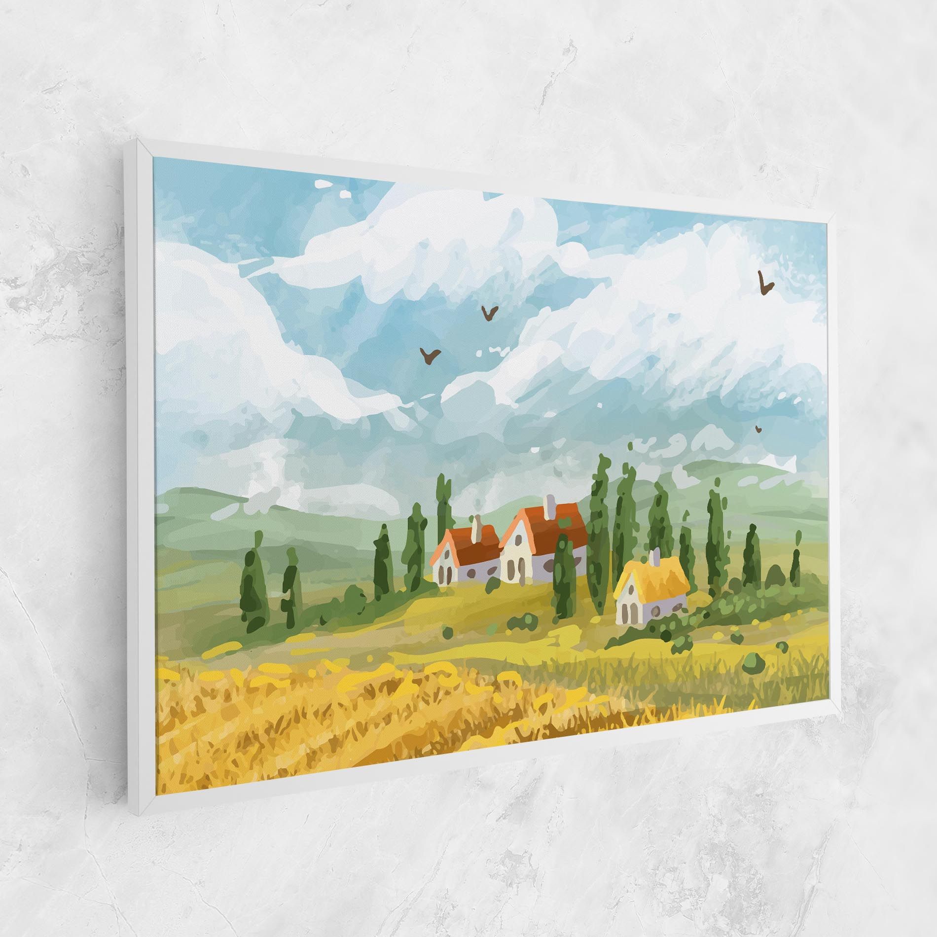 Orange Yellow House mockup 1