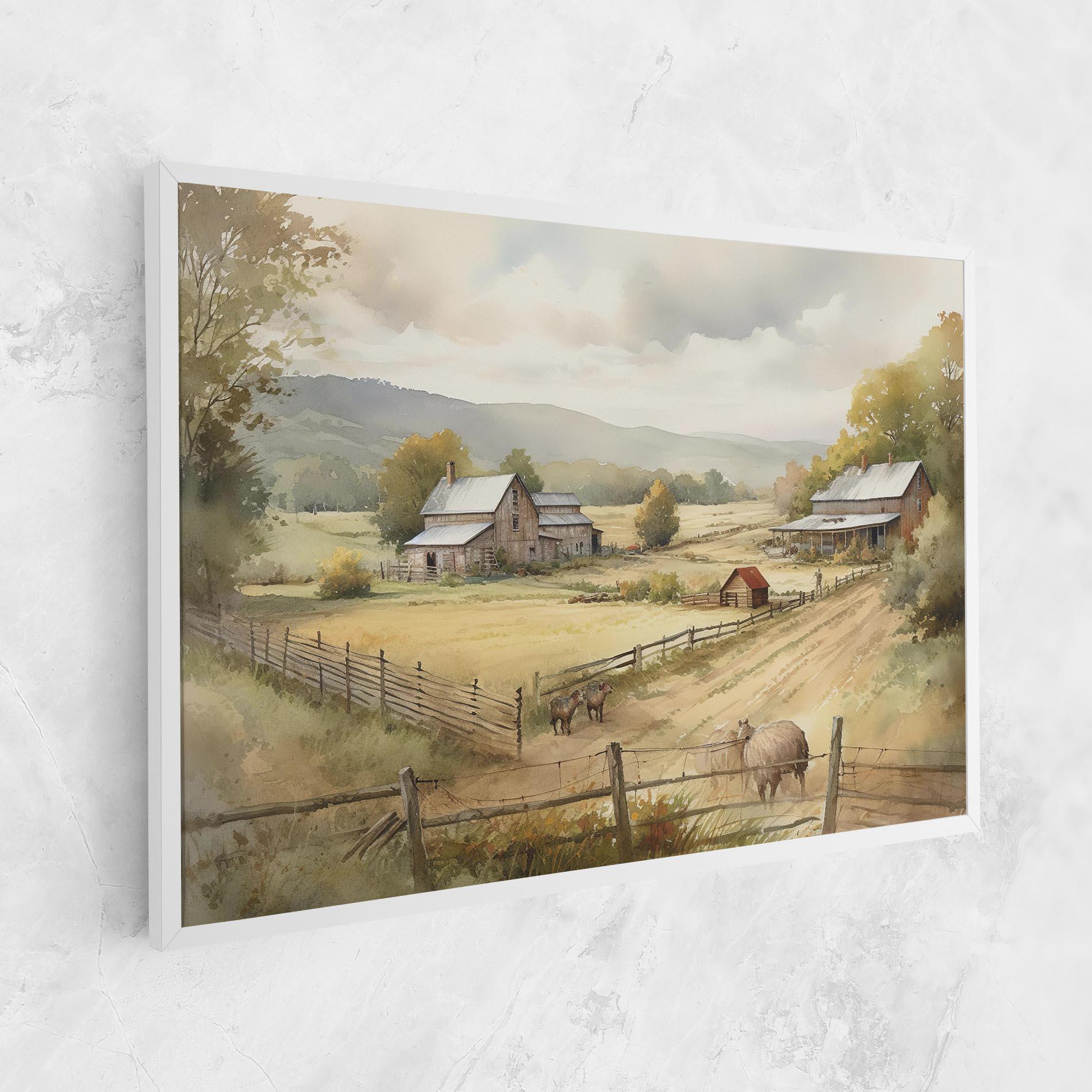Vászonkép Rural Field mockup 1