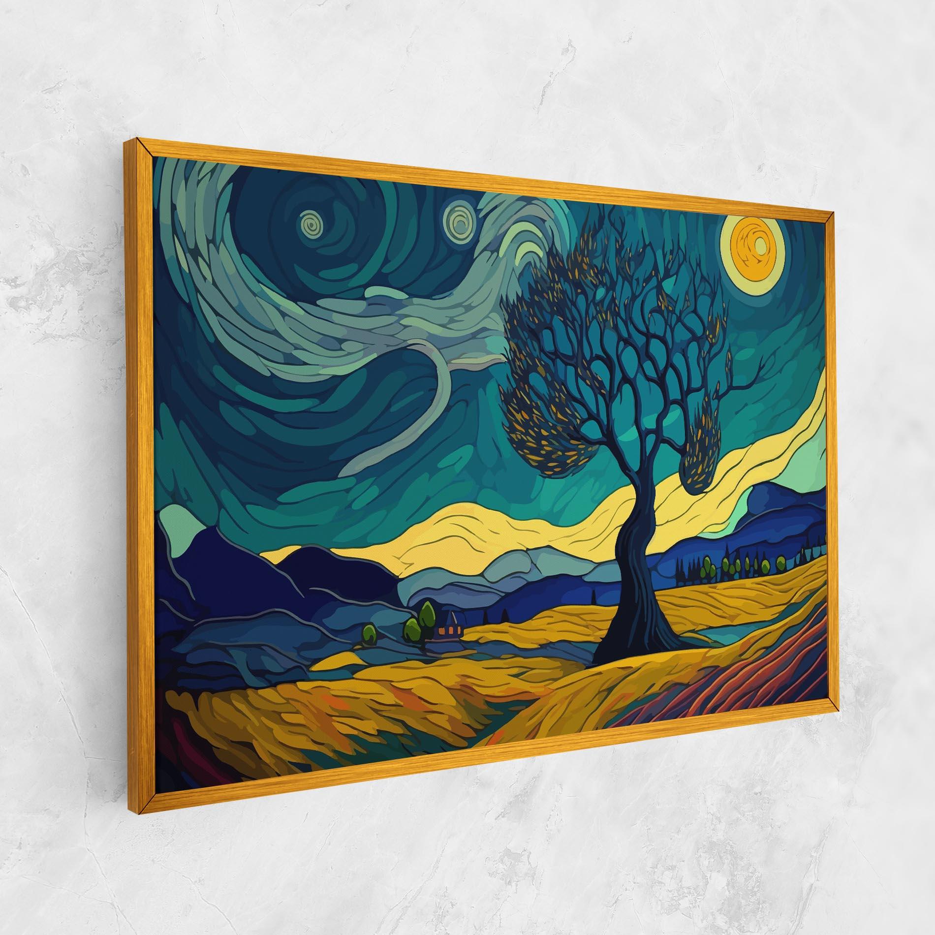 Vászonkép Abstract Rural Art mockup 1