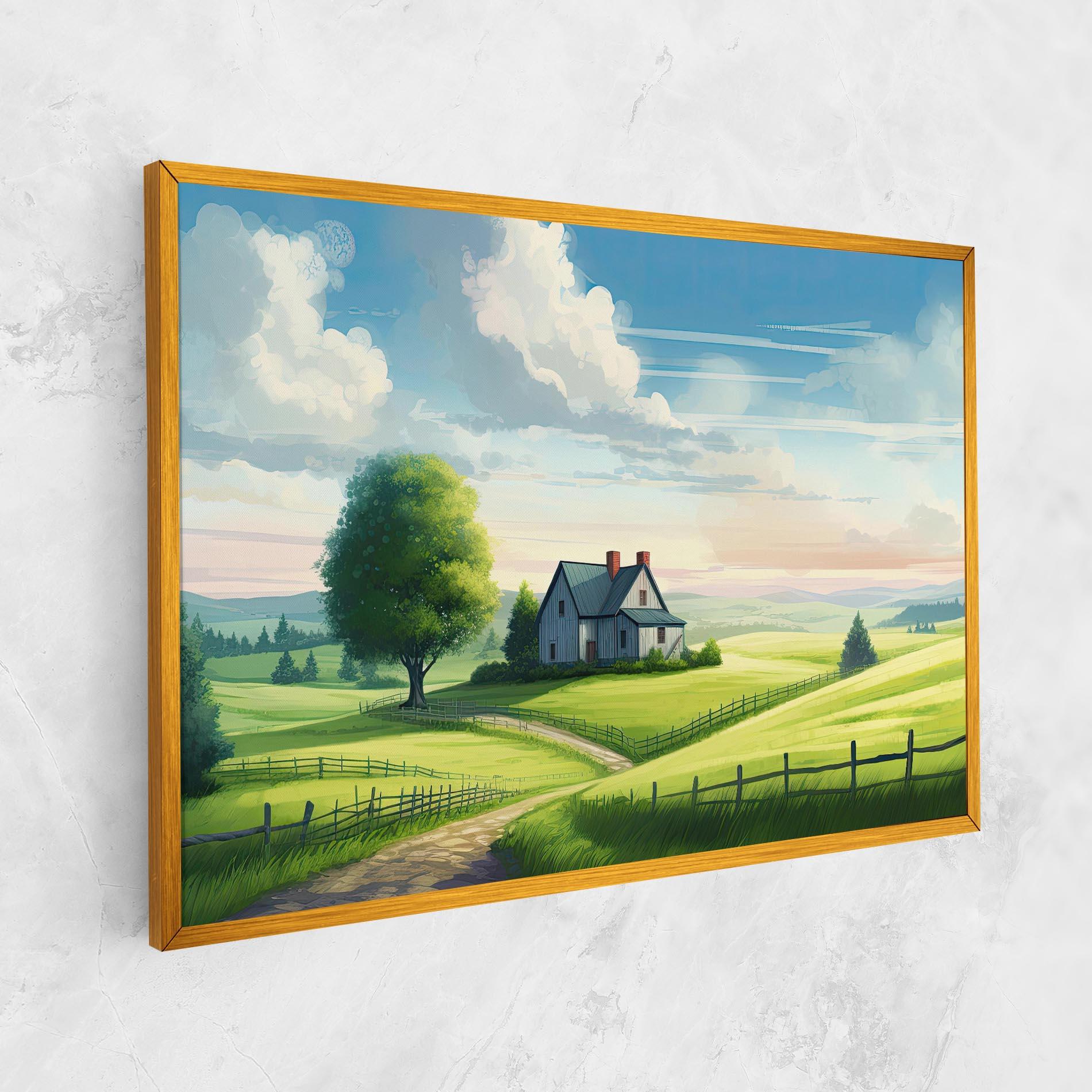 Vászonkép Calming Rural View mockup 1