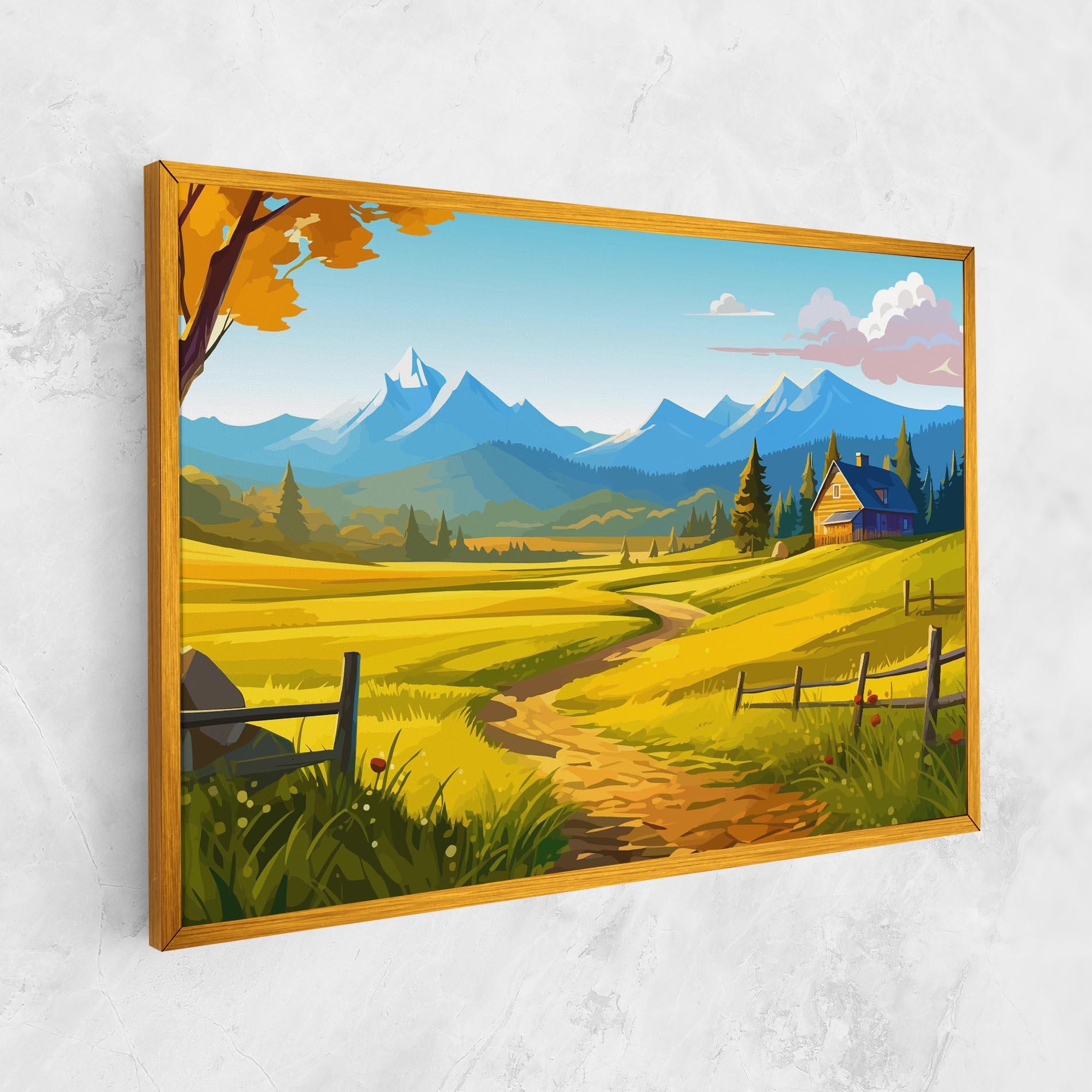 Vászonkép Daylight Rural View mockup 1