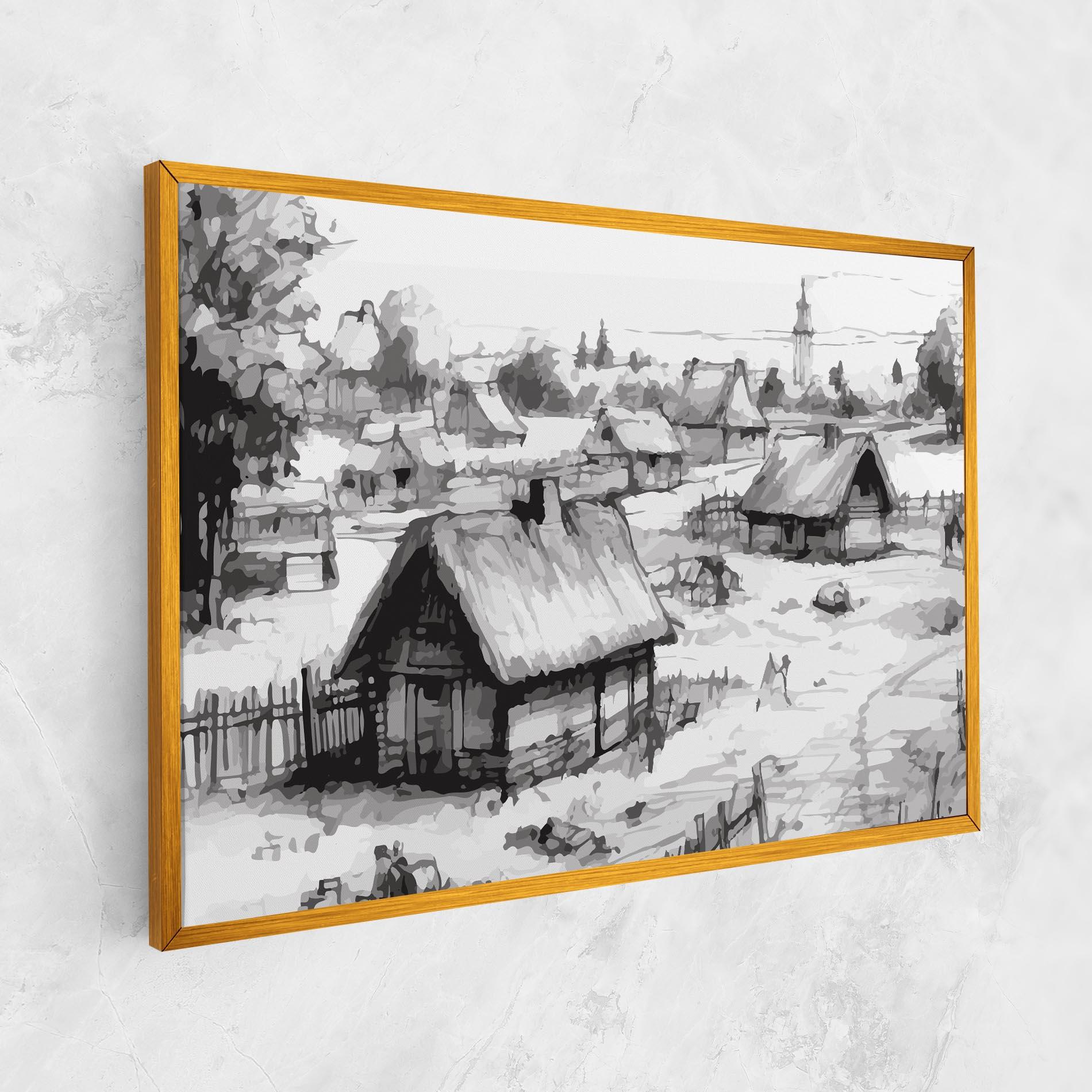 Vászonkép Farm Grey Ink mockup 1
