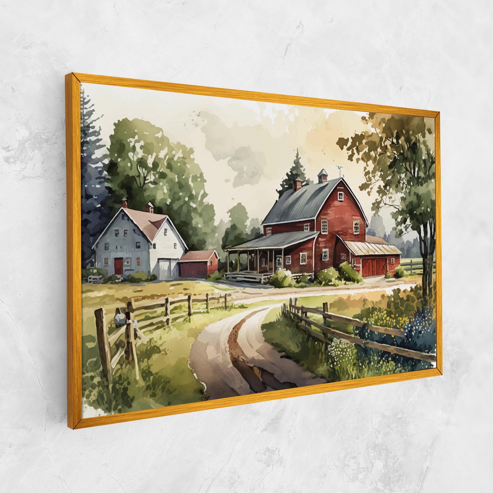 Vászonkép Farmhouse Painting mockup 1