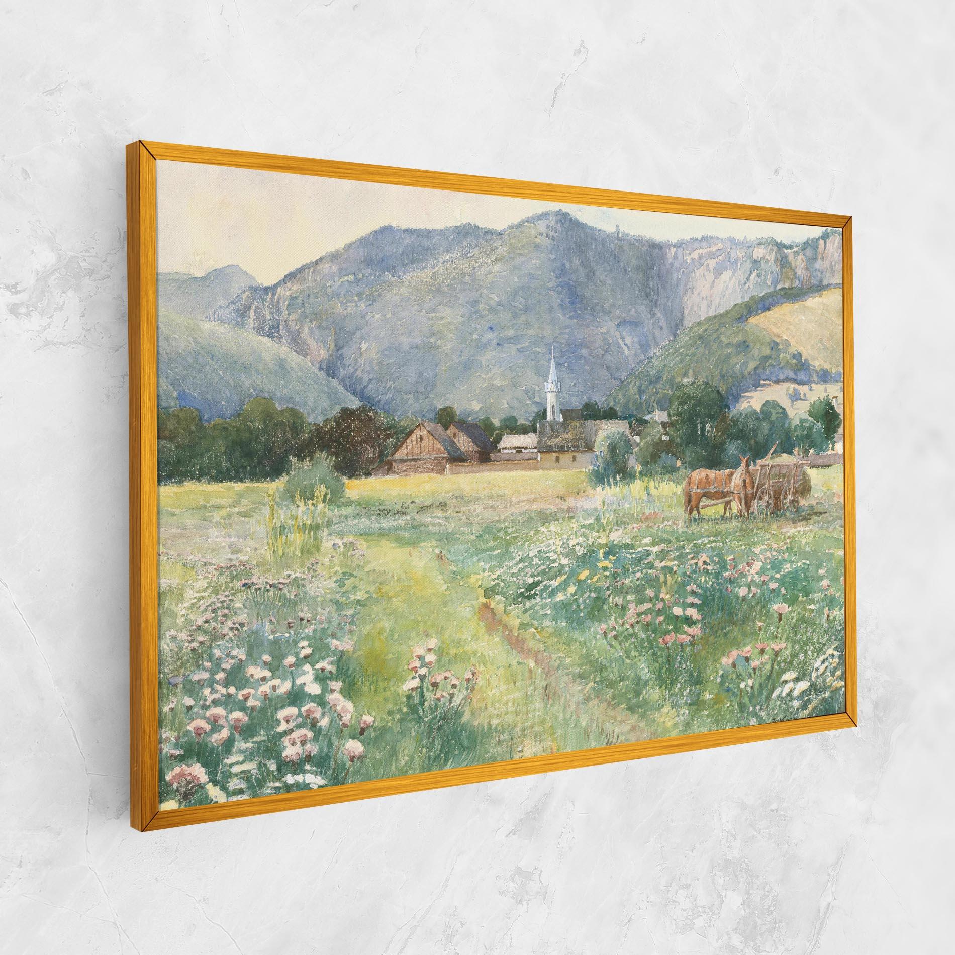 Vászonkép Rural Painting Art mockup 1