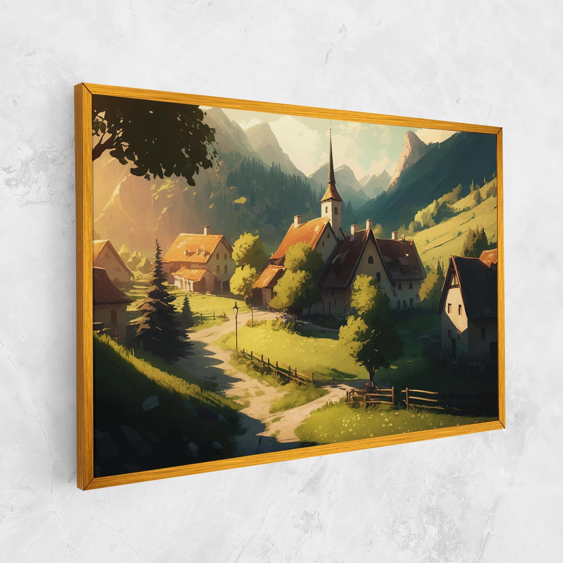 Vászonkép Village Dreamy View mockup 1