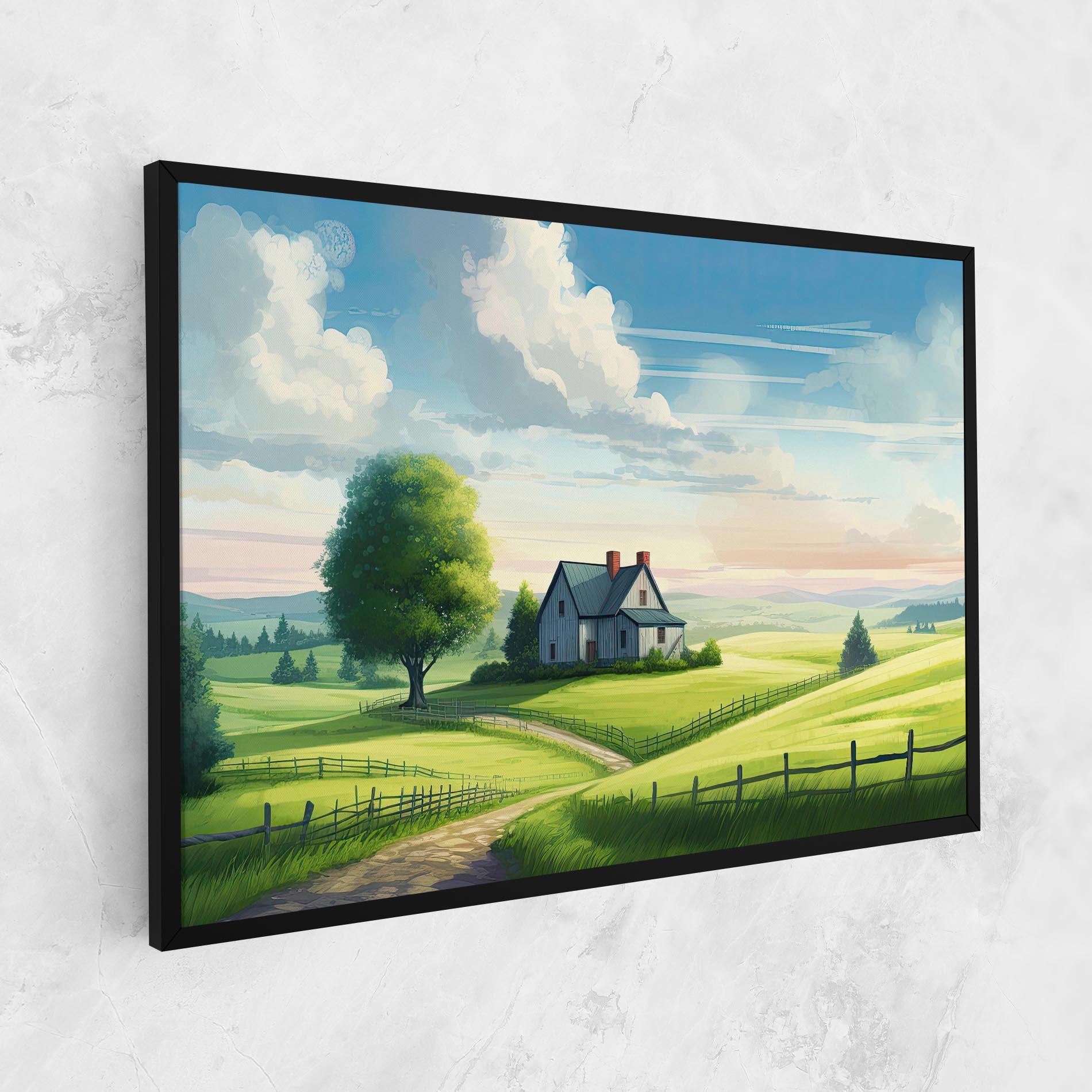 Vászonkép Calming Rural View mockup 1