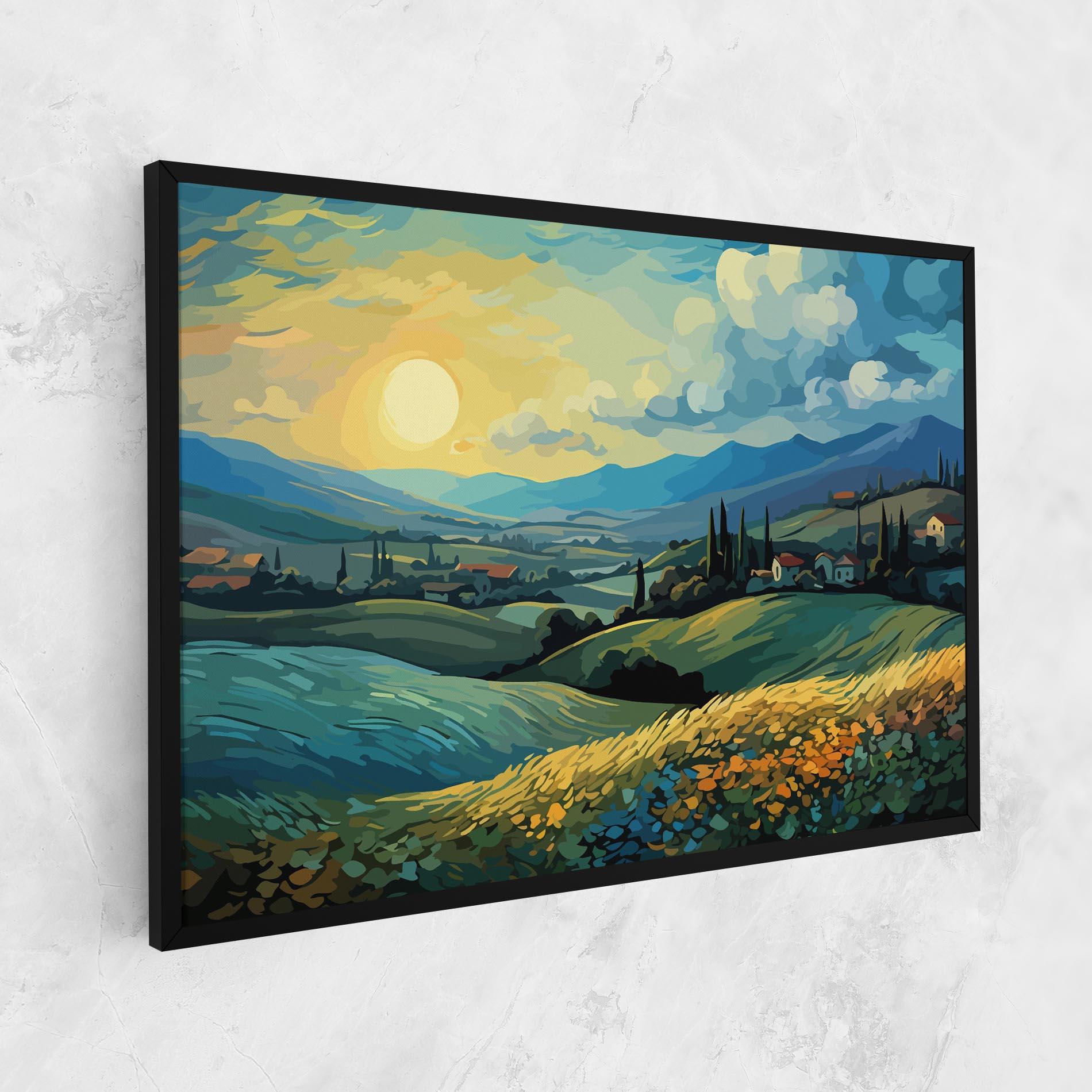 Vászonkép Fantasy Blue View mockup 1