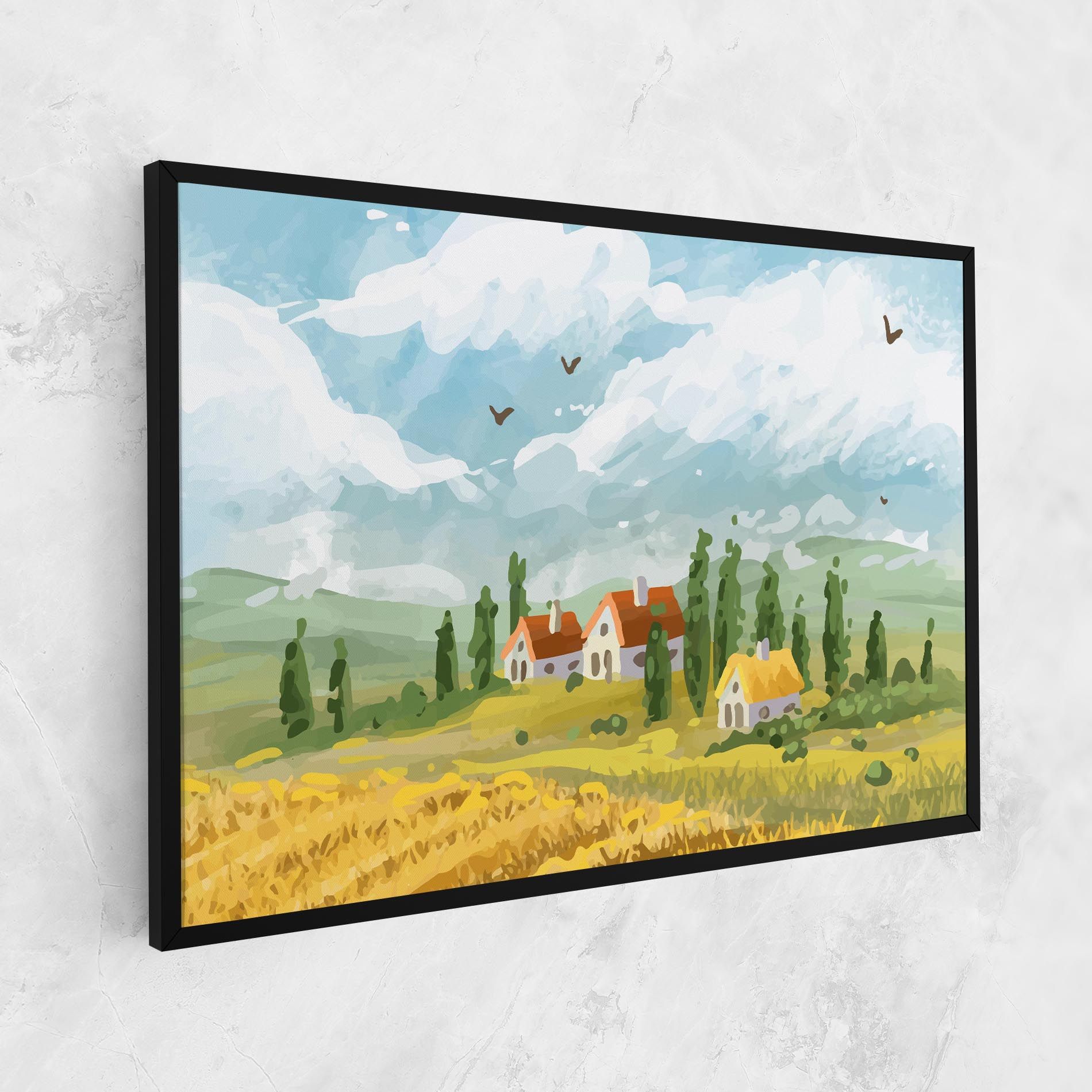 Orange Yellow House mockup 1