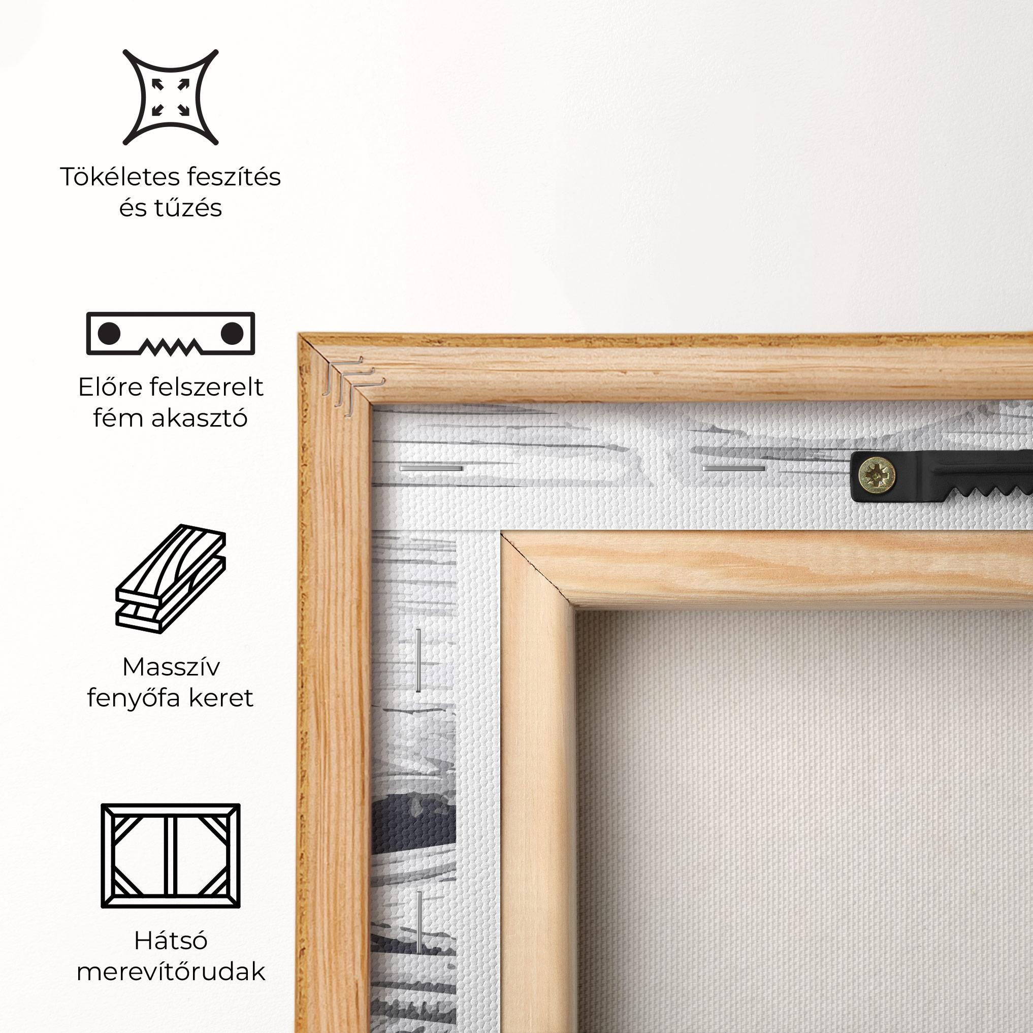 Vászonkép Cow Grey Ink mockup 5