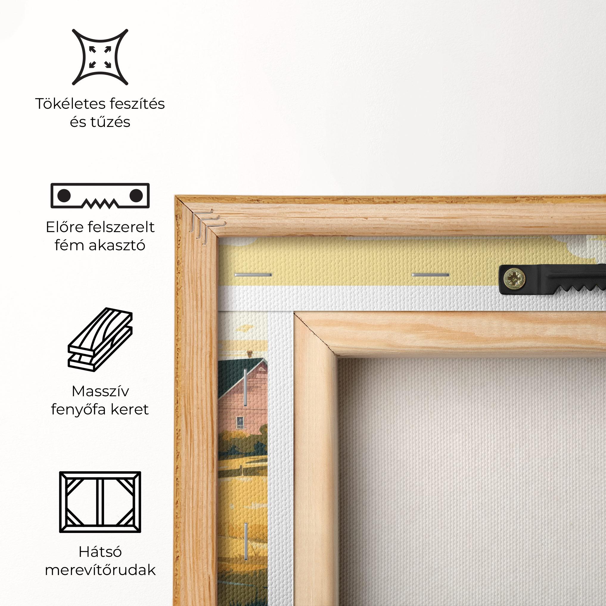 Vászonkép Cows Sunlight Farm mockup 5