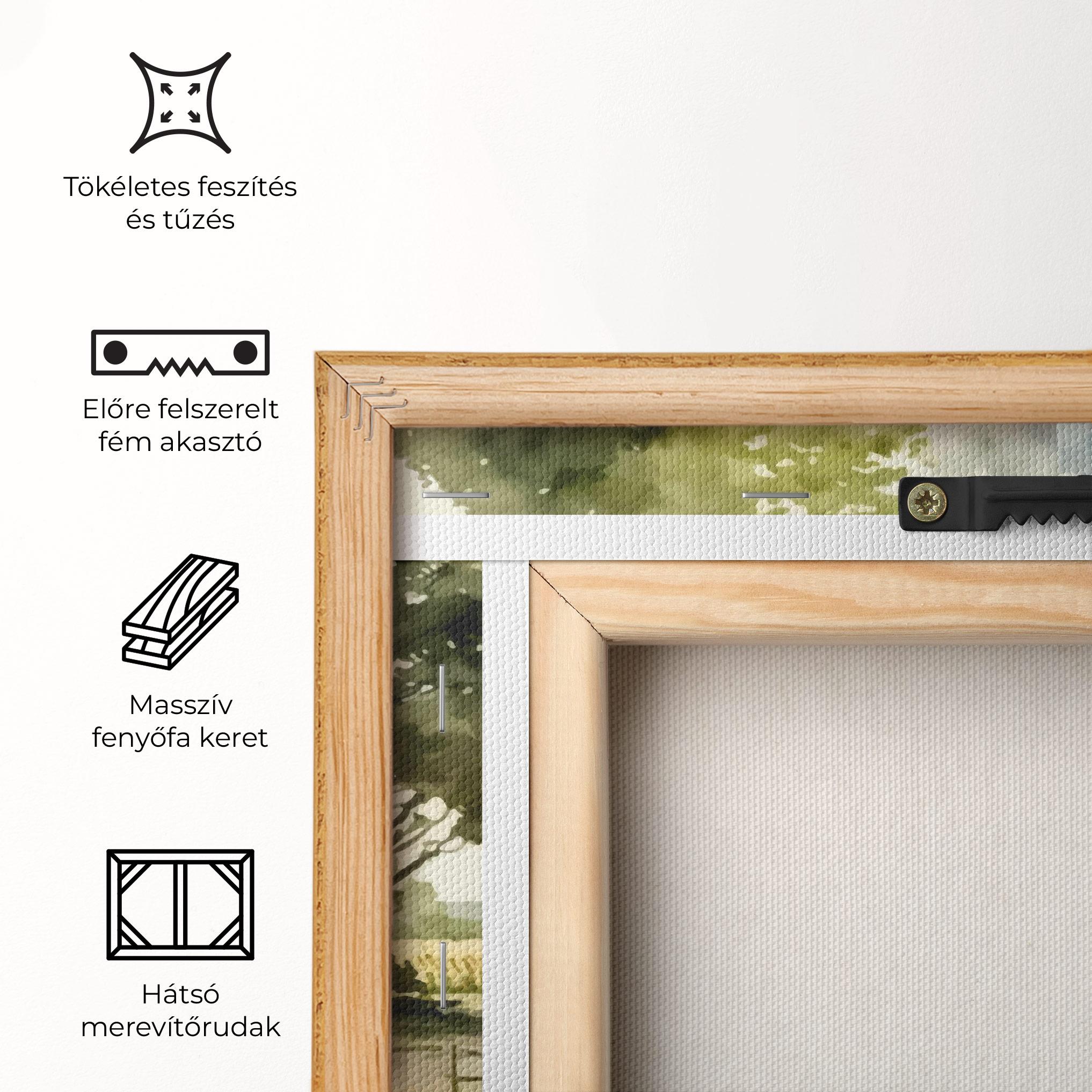 Vászonkép Farm Blue Car mockup 5