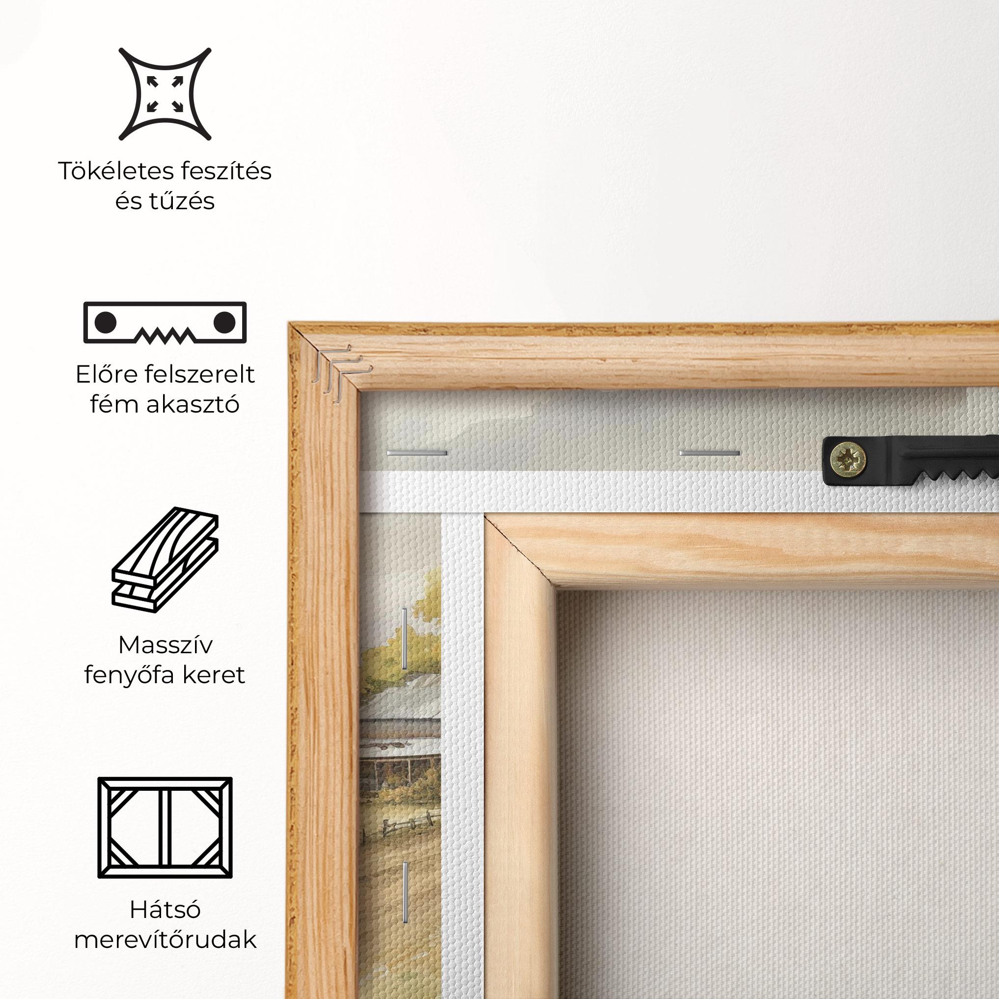 Vászonkép Rural Field mockup 5