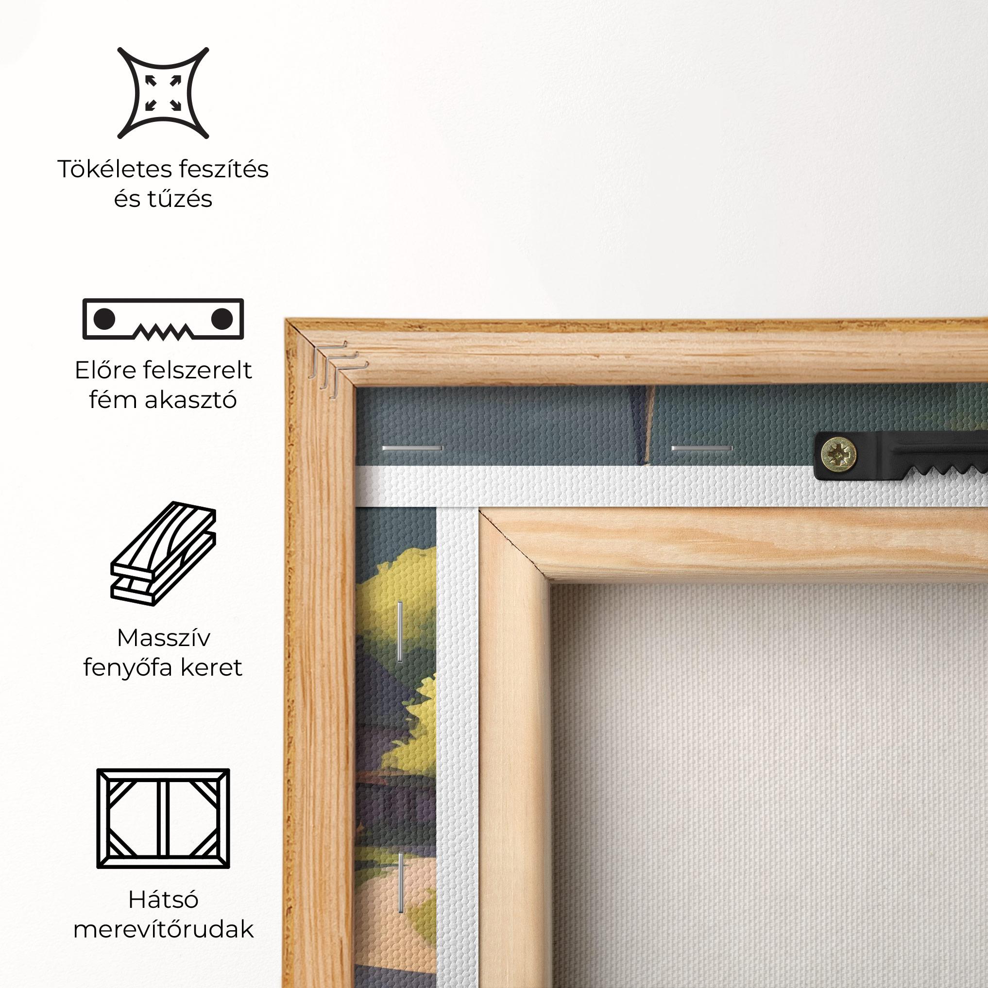 Vászonkép Village Church Art mockup 5