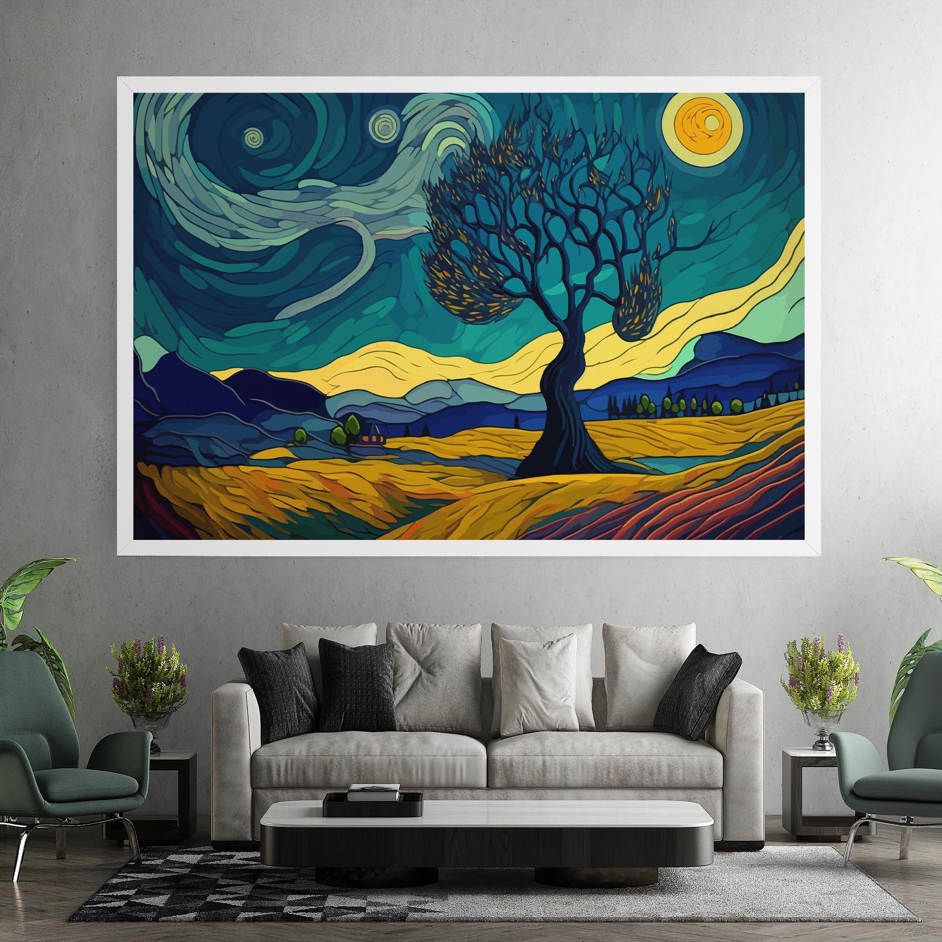 Vászonkép Abstract Rural Art mockup 7