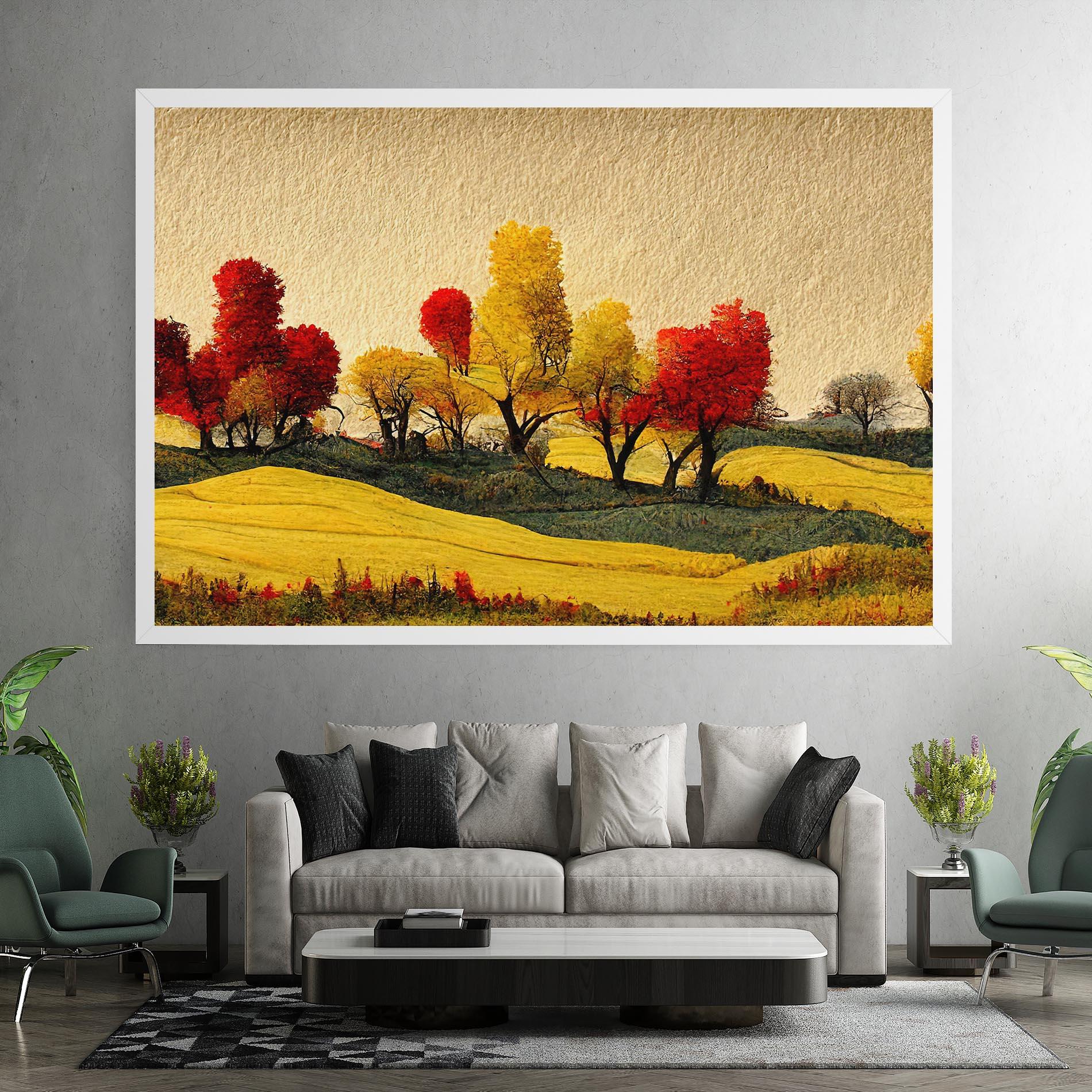 Vászonkép Autumn Paper Style mockup 7