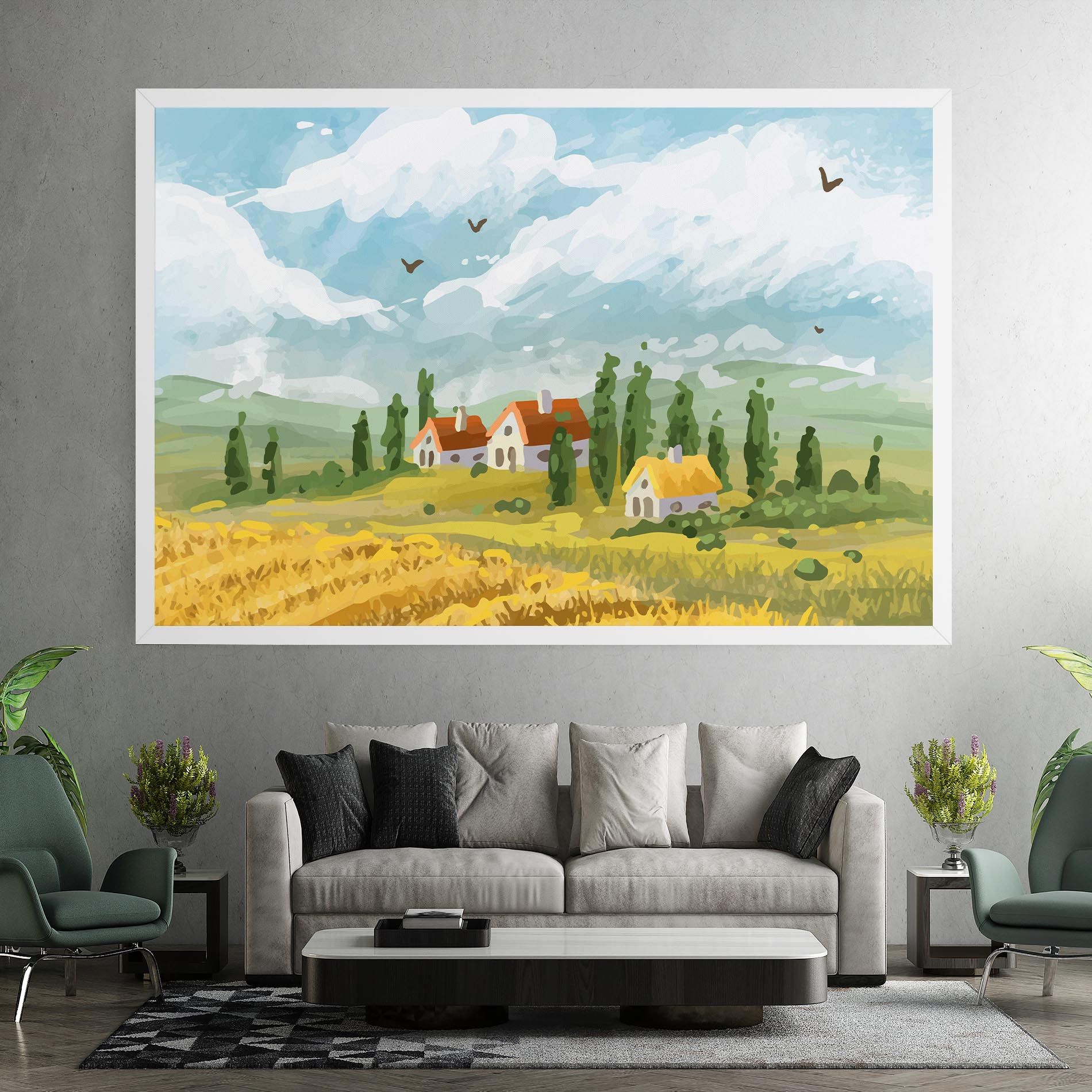 Orange Yellow House mockup 7