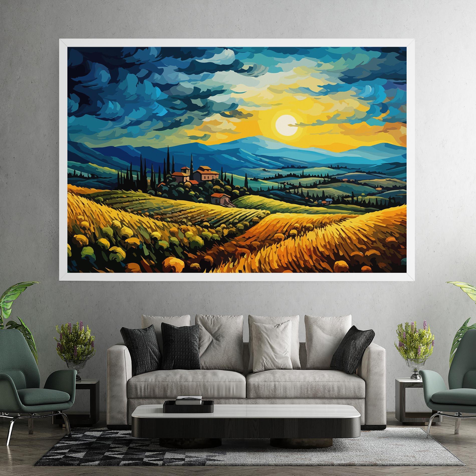 Vászonkép Rural Fantasy View mockup 7