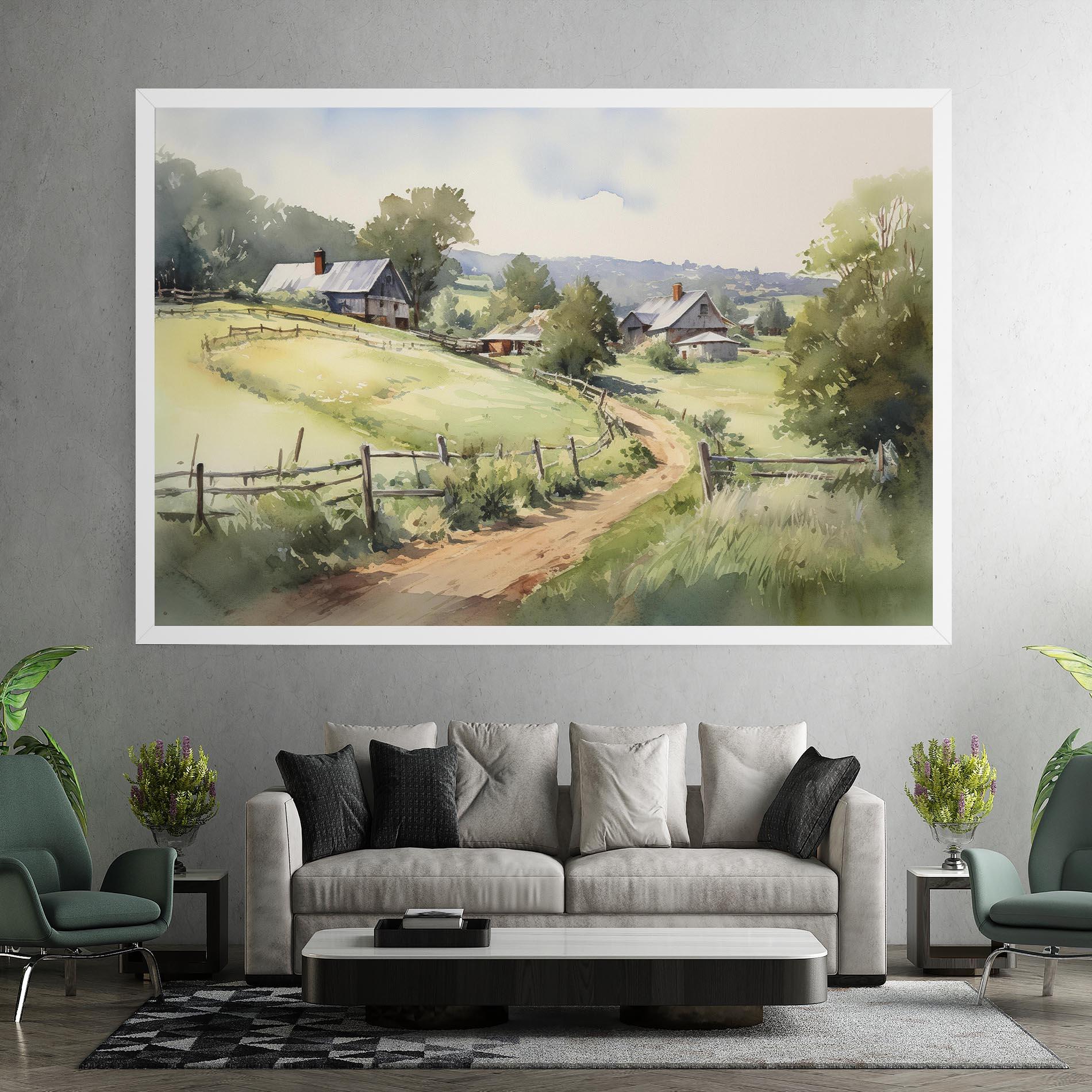 Vászonkép Rural Farm mockup 7
