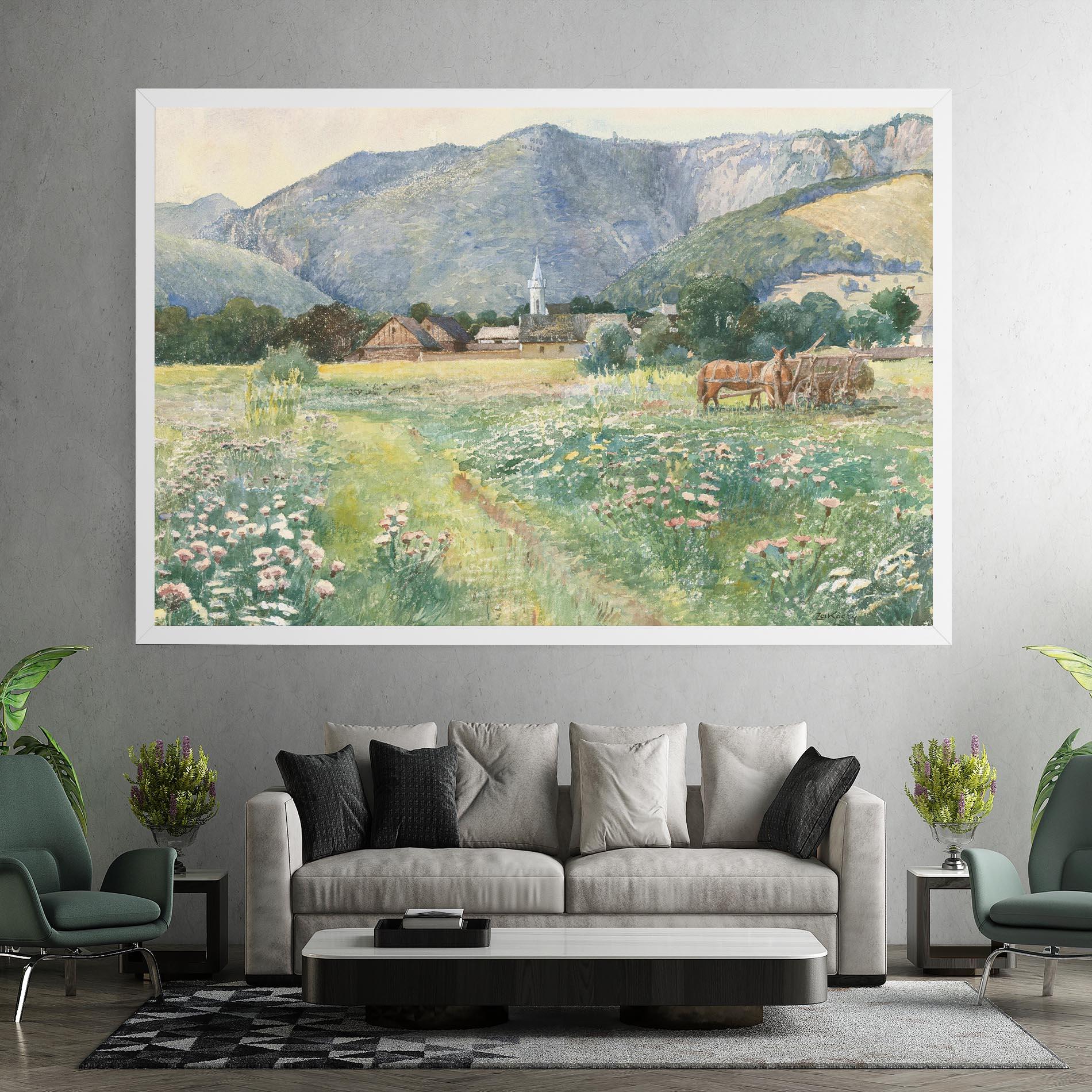 Vászonkép Rural Painting Art mockup 7