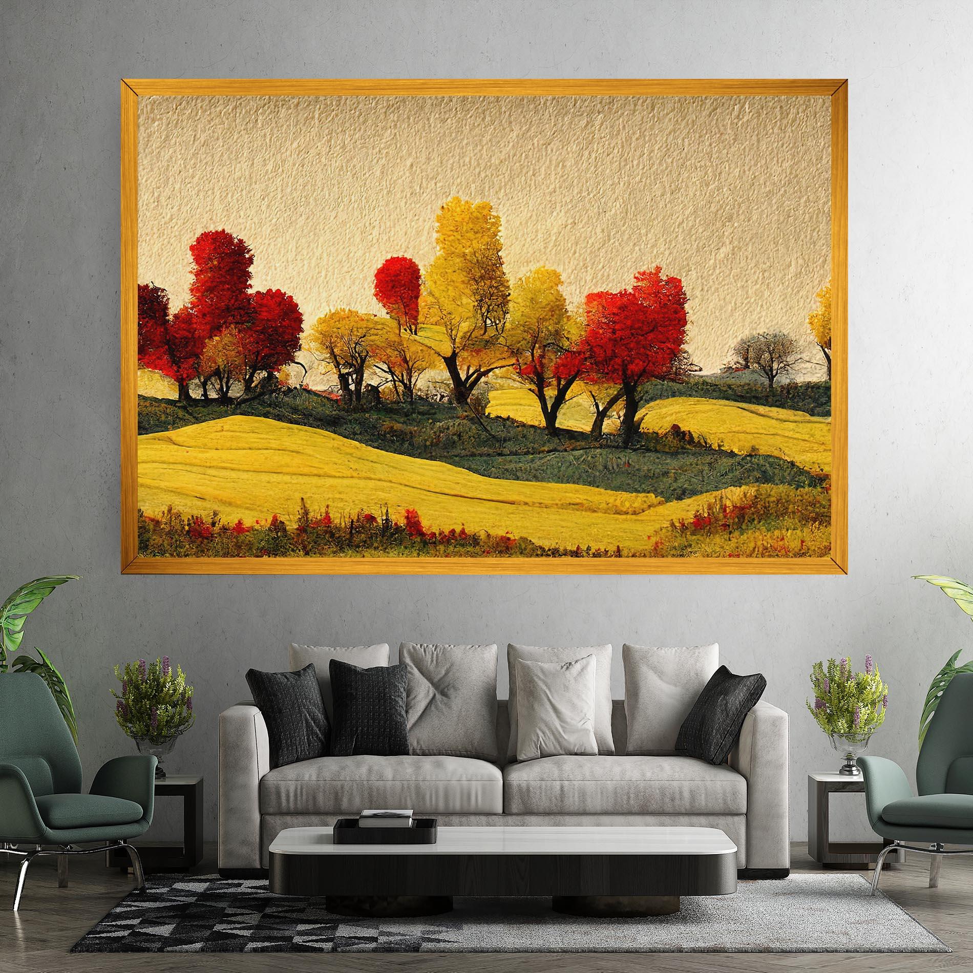 Vászonkép Autumn Paper Style mockup 7