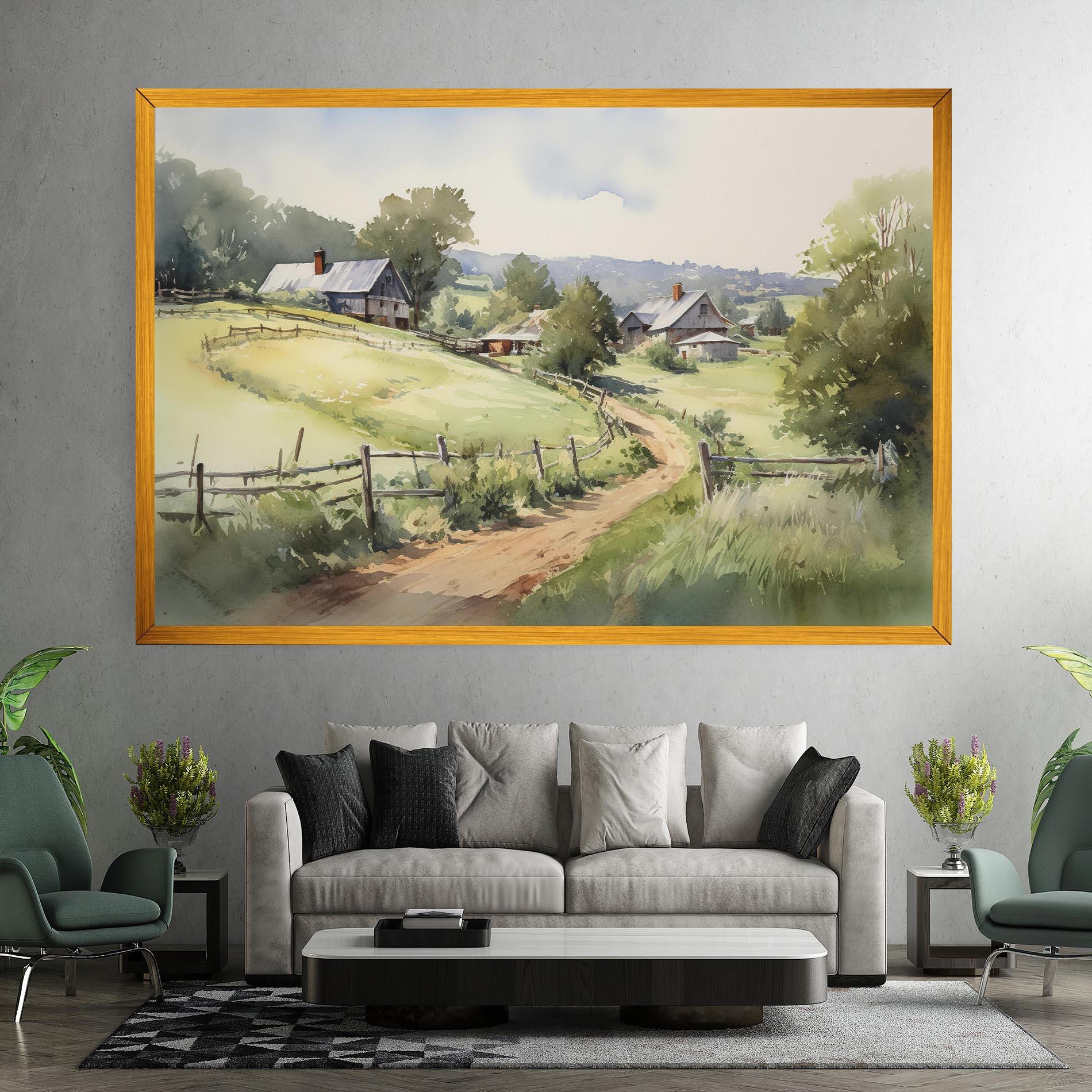Vászonkép Rural Farm mockup 7
