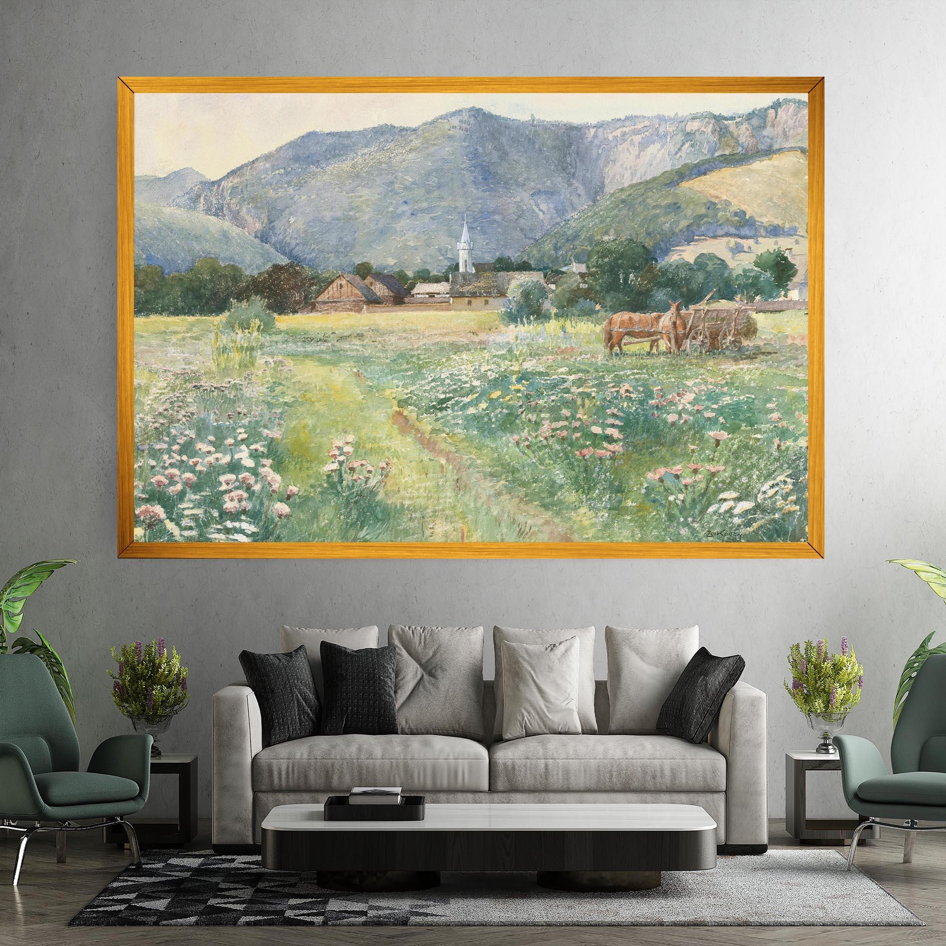 Vászonkép Rural Painting Art mockup 7
