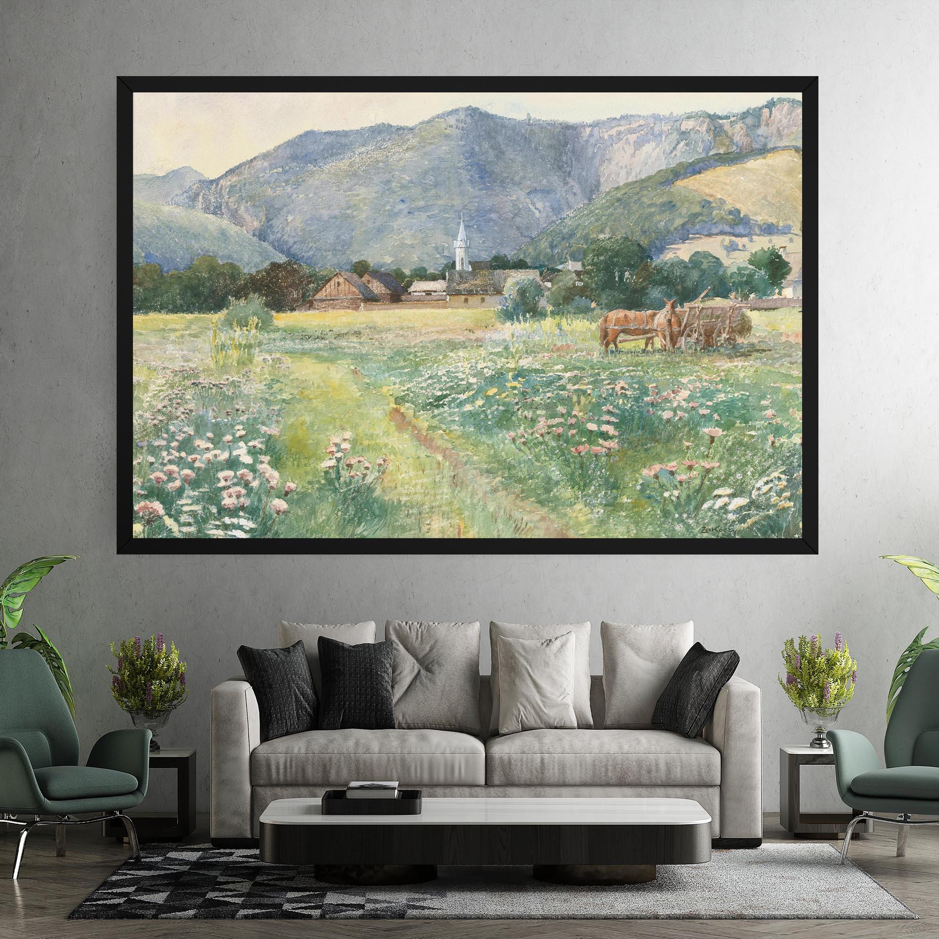 Vászonkép Rural Painting Art mockup 7