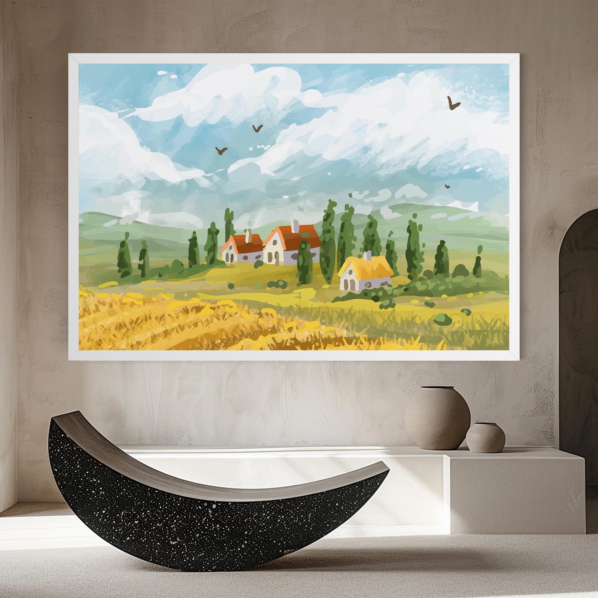 Orange Yellow House mockup 8