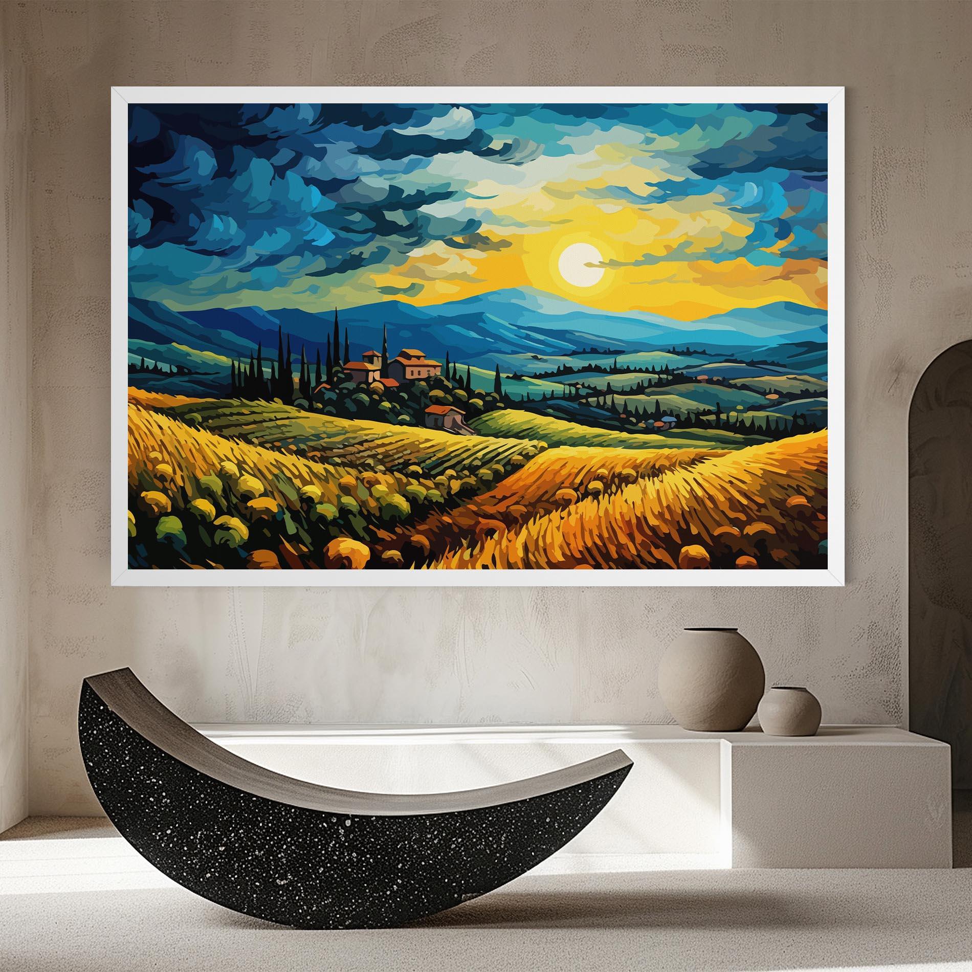 Vászonkép Rural Fantasy View mockup 8