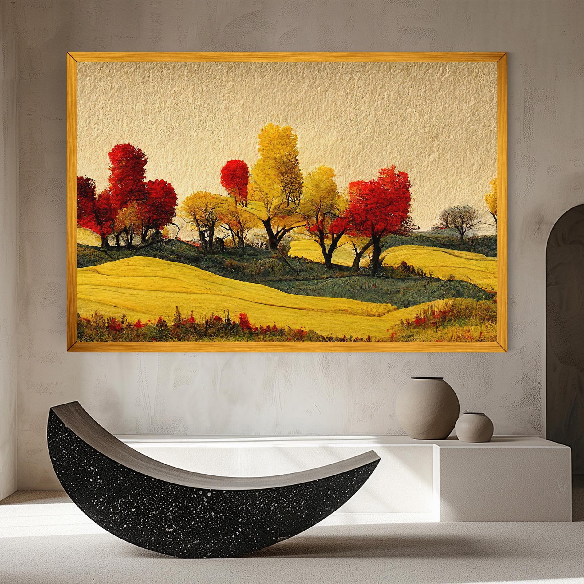 Vászonkép Autumn Paper Style mockup 8