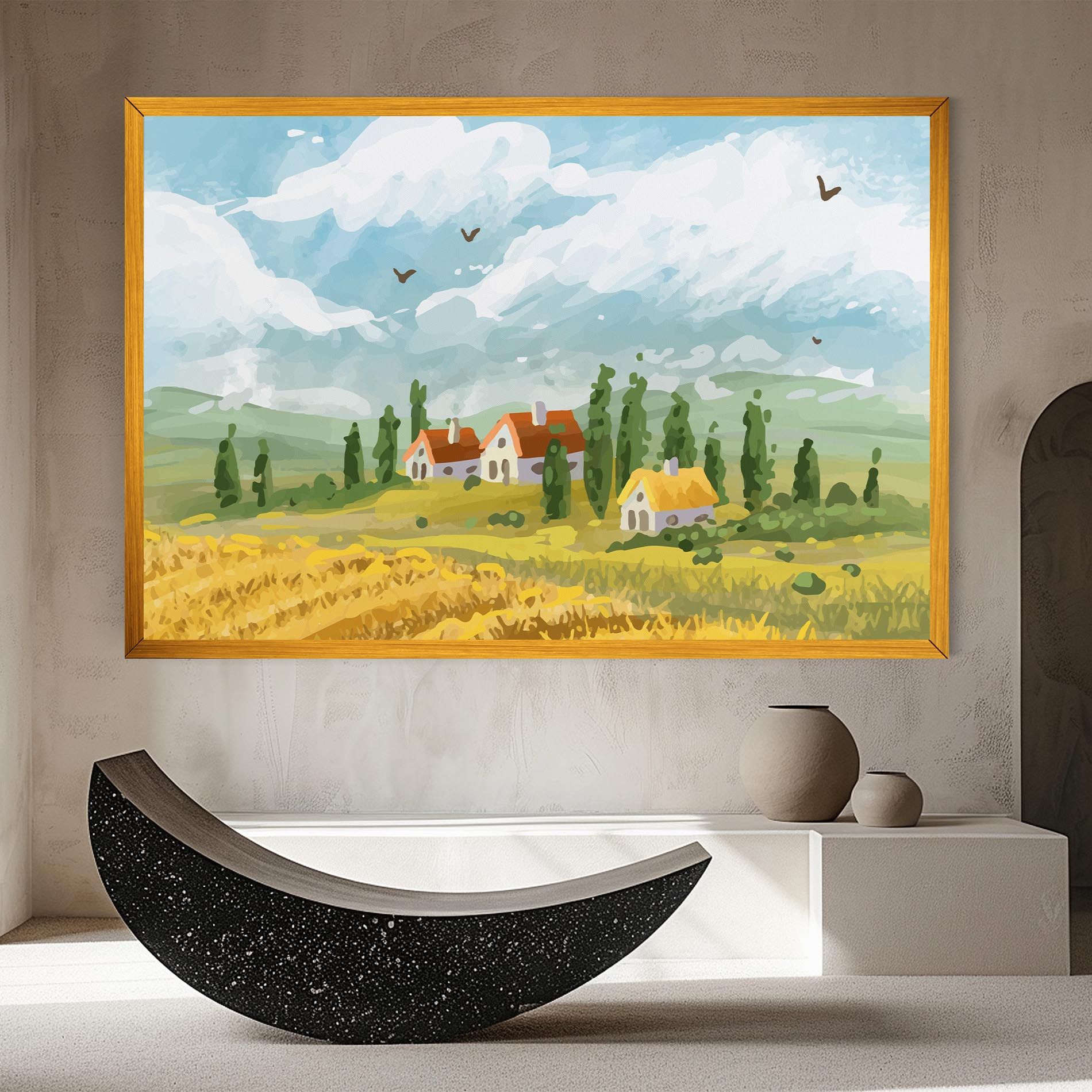 Orange Yellow House mockup 8