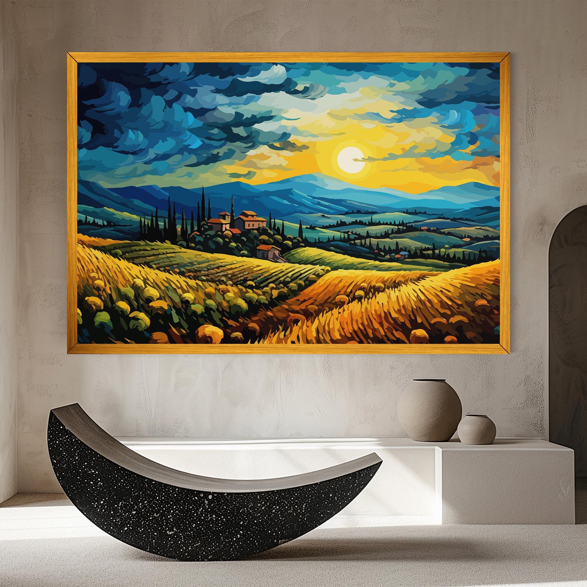 Vászonkép Rural Fantasy View mockup 8